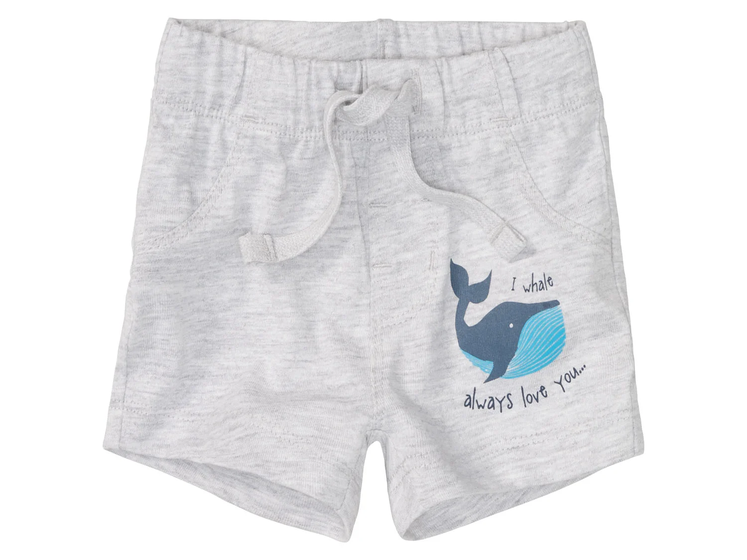 LUPILU® Baby Shorts (grau/navy, 50/56) – Bild 2 von 4
