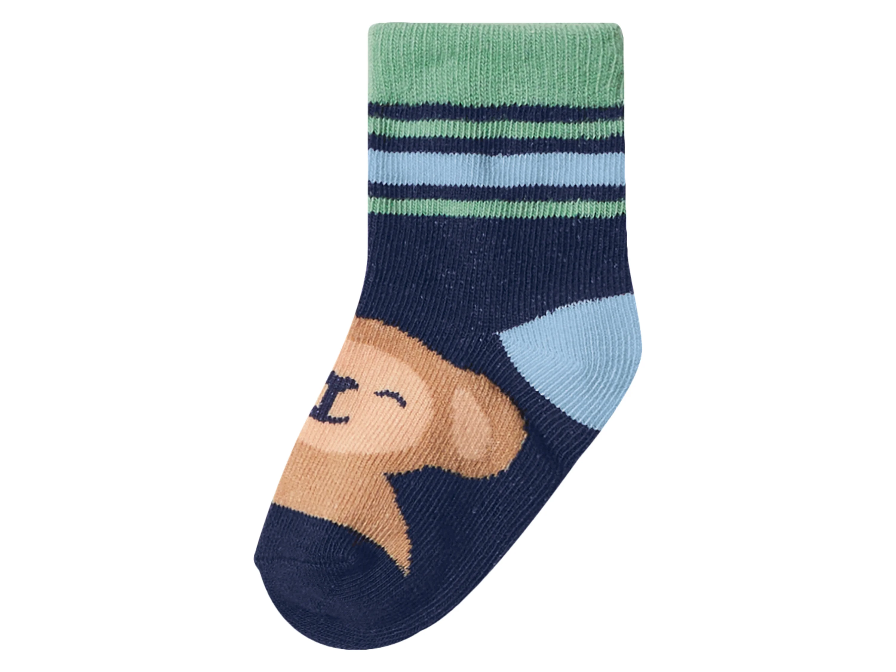 LUPILU® Baby Socken, 5 Paar (navy/grün, 15/18) – Bild 3 von 4