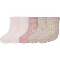 LUPILU® Baby Söckchen, 5 Paar (rosa/grau, 15-18)