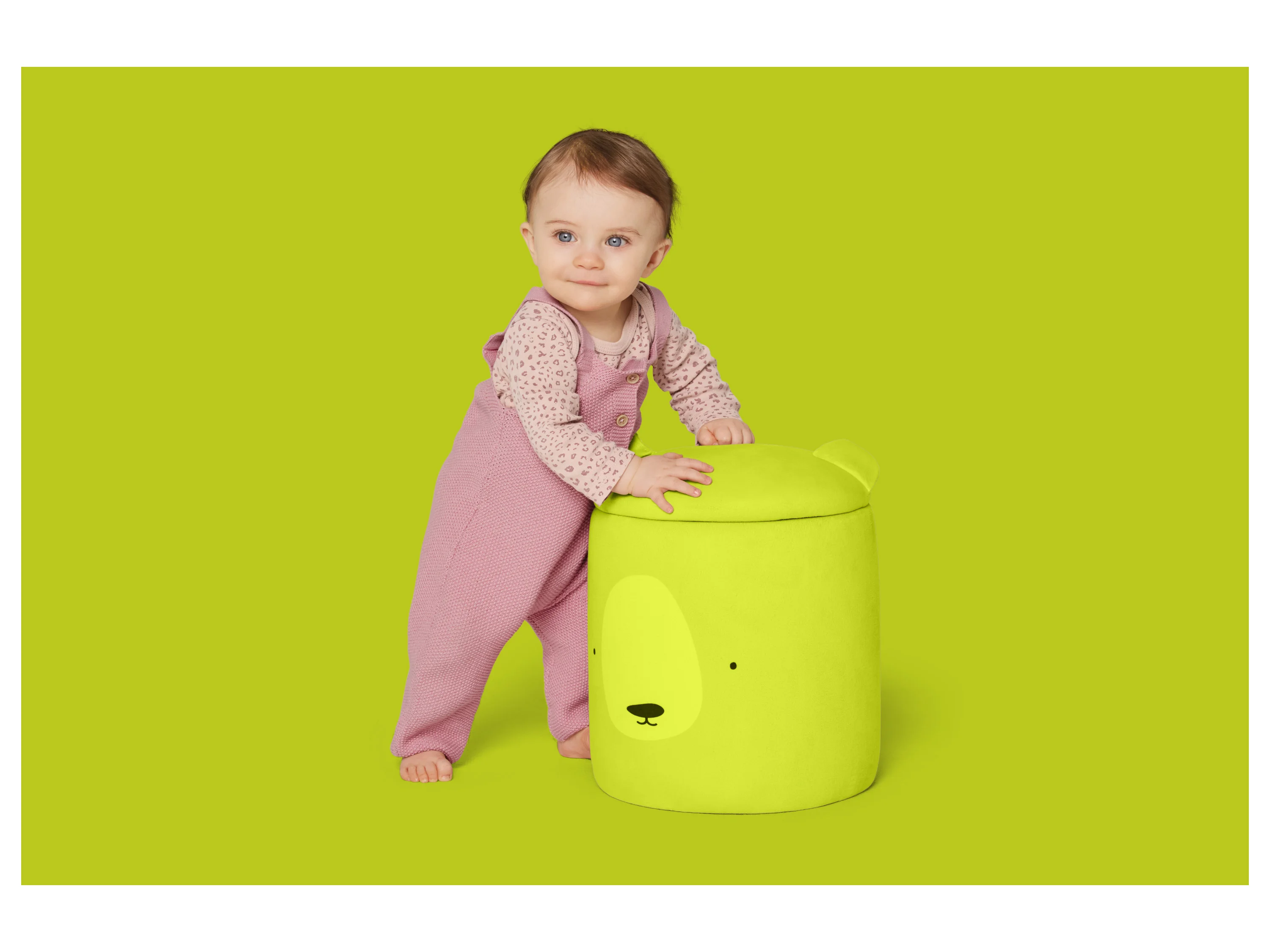 LUPILU® Baby Strick-Latzhose (Rosa, 50/56) – Bild 2 von 3