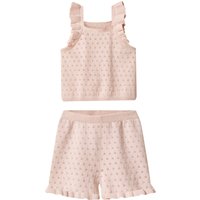 LUPILU® Baby-Strick-Set, 2-teilig (Pink, 74/80)