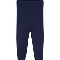LUPILU® Baby Strickhose, reine Bio-Baumwolle (Blau, 74/80)