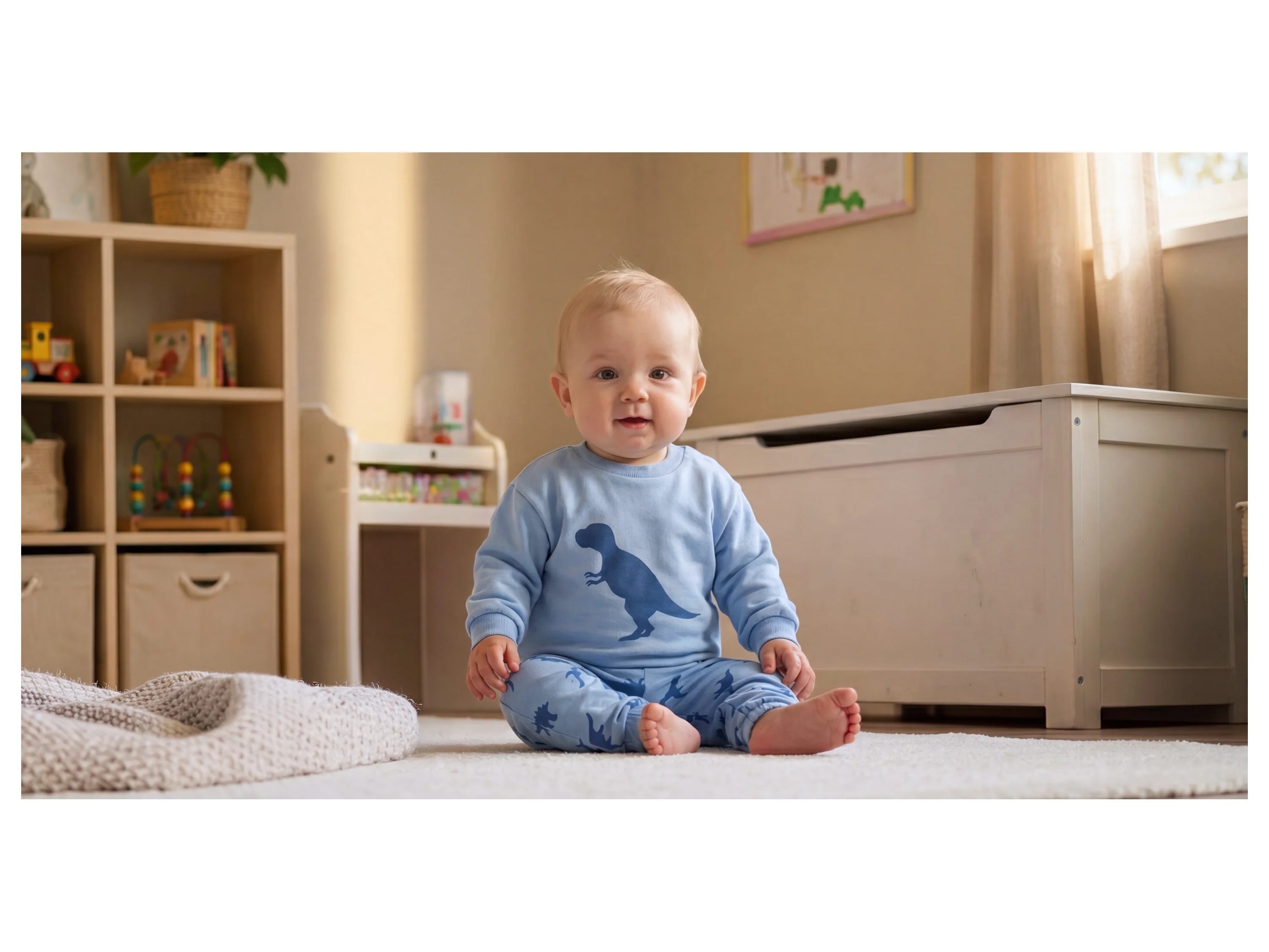 LUPILU® Baby Sweathose (Hellblau, 62/68) – Bild 2 von 3