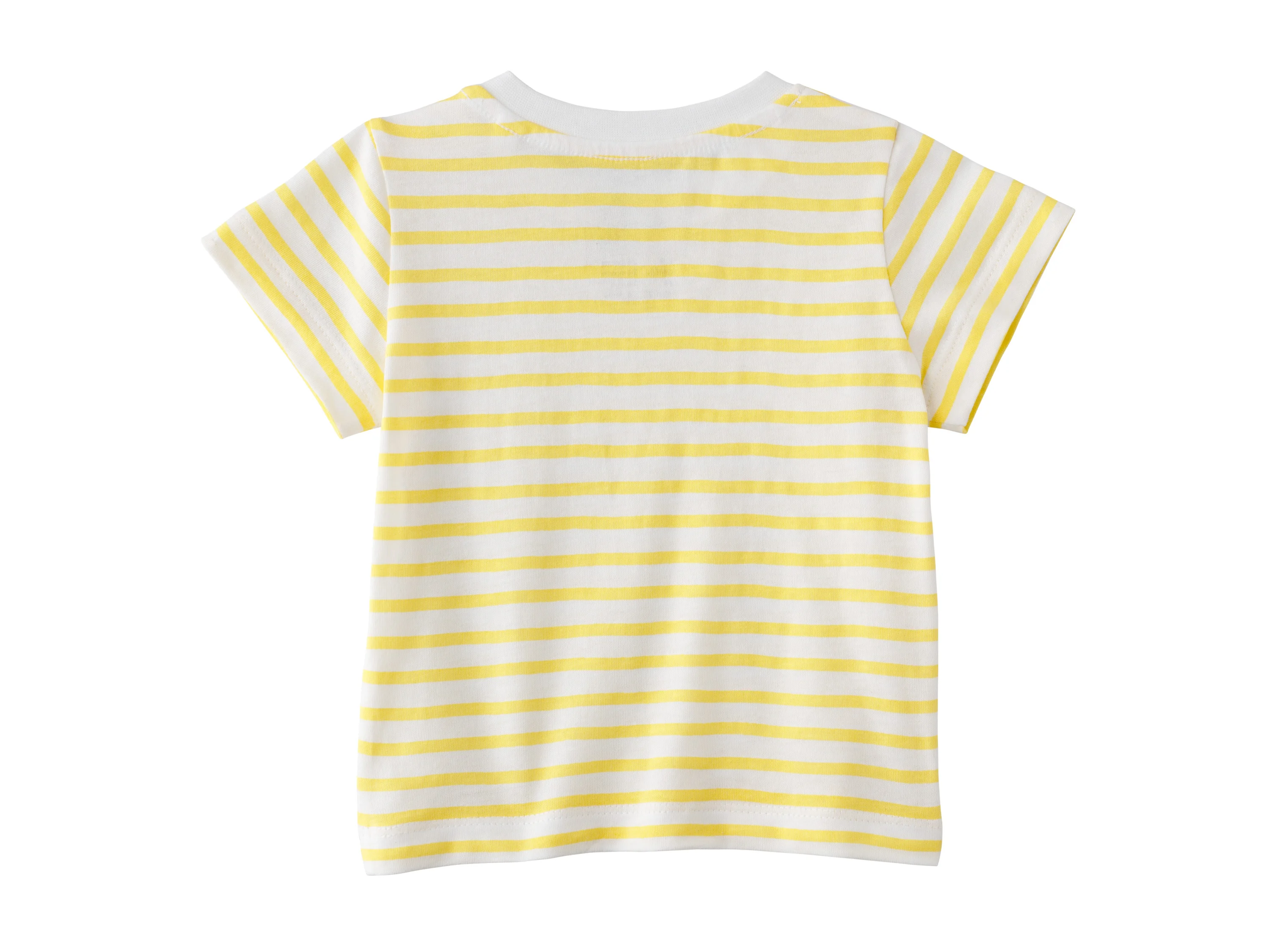 LUPILU® Baby T-Shirt, 2 Stück (Streifen/gelb, 86/92) – Bild 3 von 4