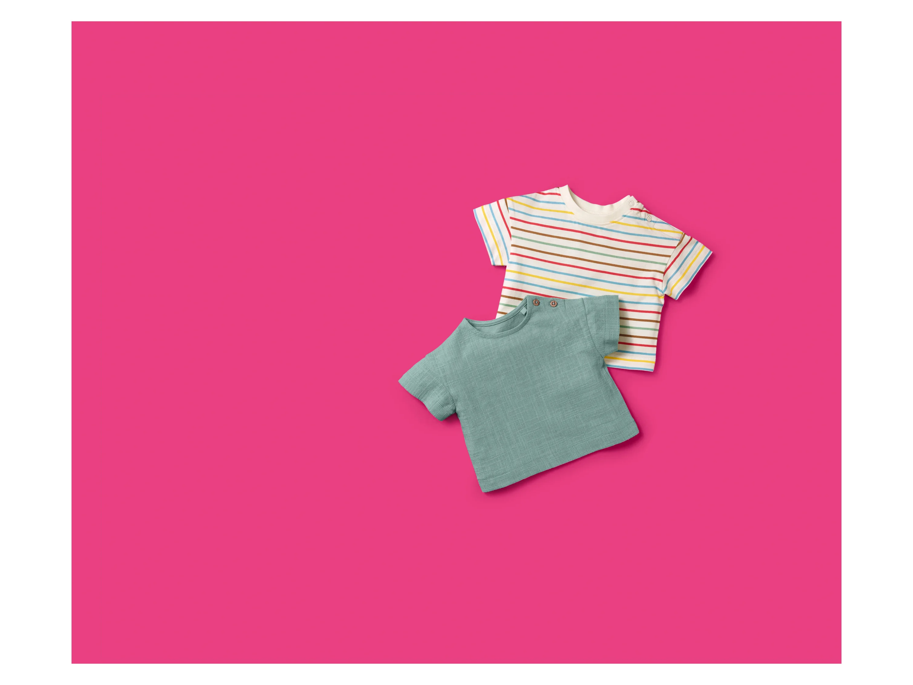 LUPILU® Baby T-Shirts, 2 Stück (Streifen, 50/56) – Bild 3 von 4