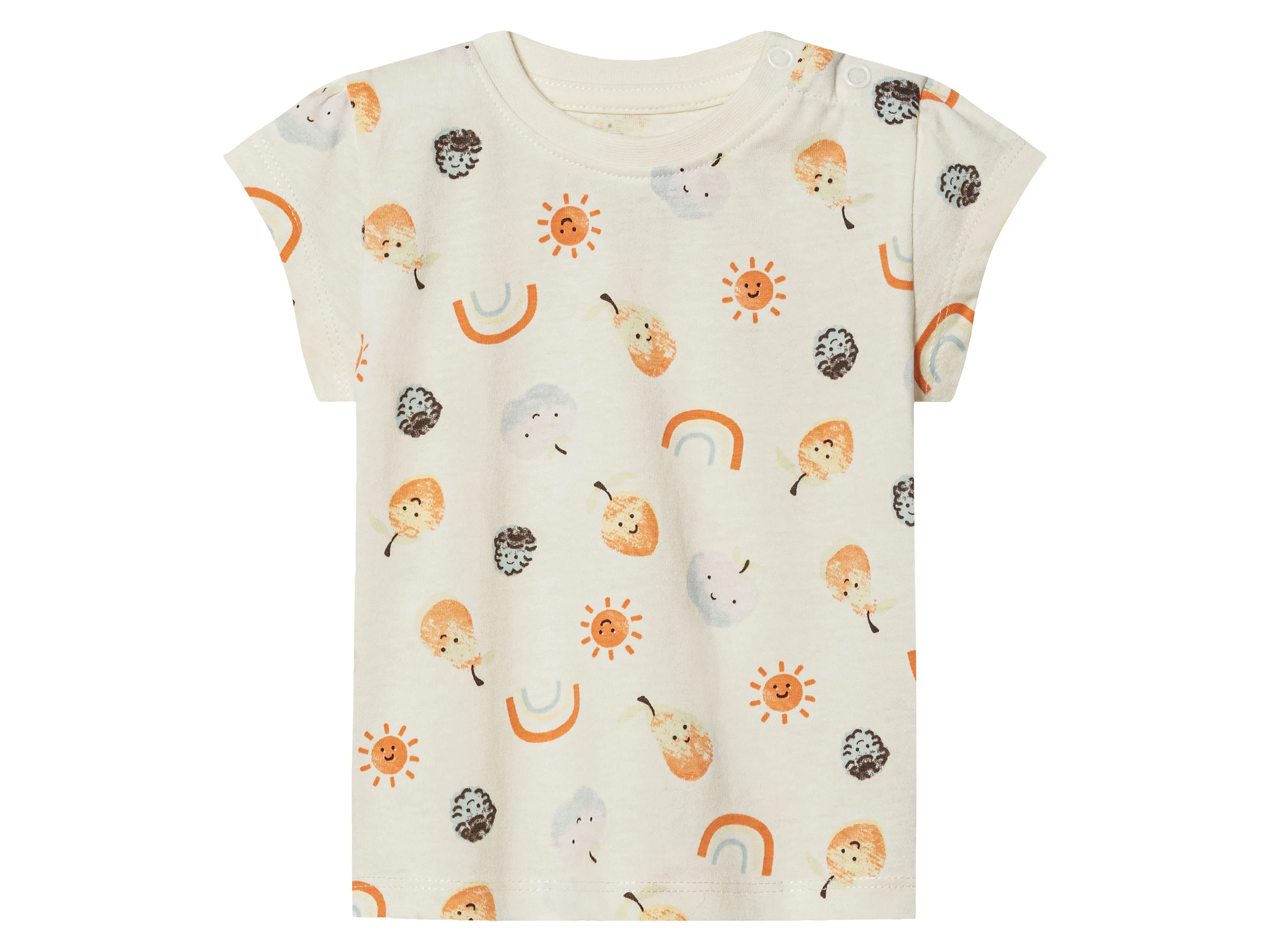 LUPILU® Baby T-Shirts, 2 Stück (lila/weiß, 50/56) – Bild 3 von 4