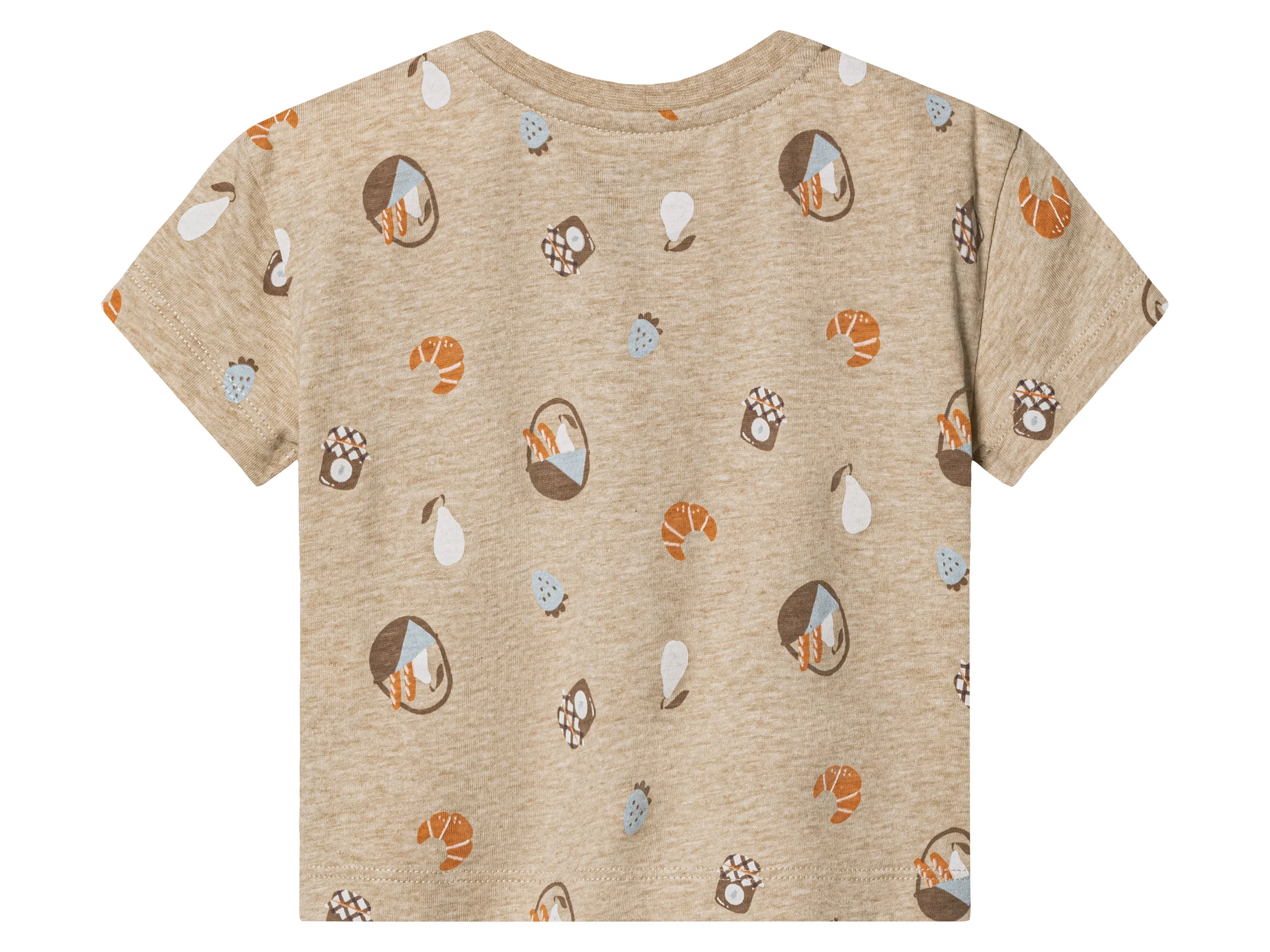 LUPILU® Baby T-Shirts, 2 Stück (blau/beige, 50/56) – Bild 4 von 4