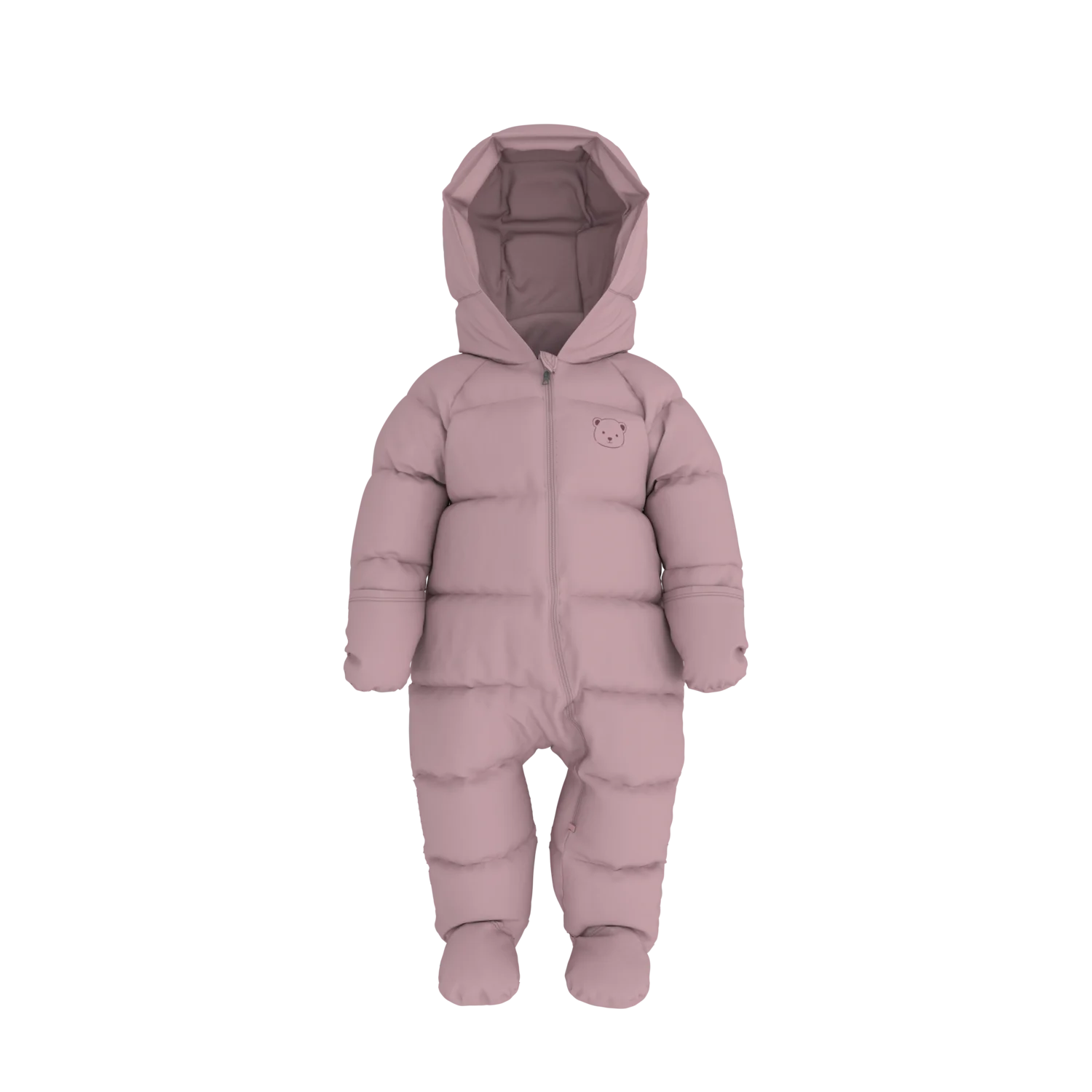 LUPILU® Baby Winteroverall Lightweight, mit Daunen (Pink, 86/92) – Bild 4 von 4