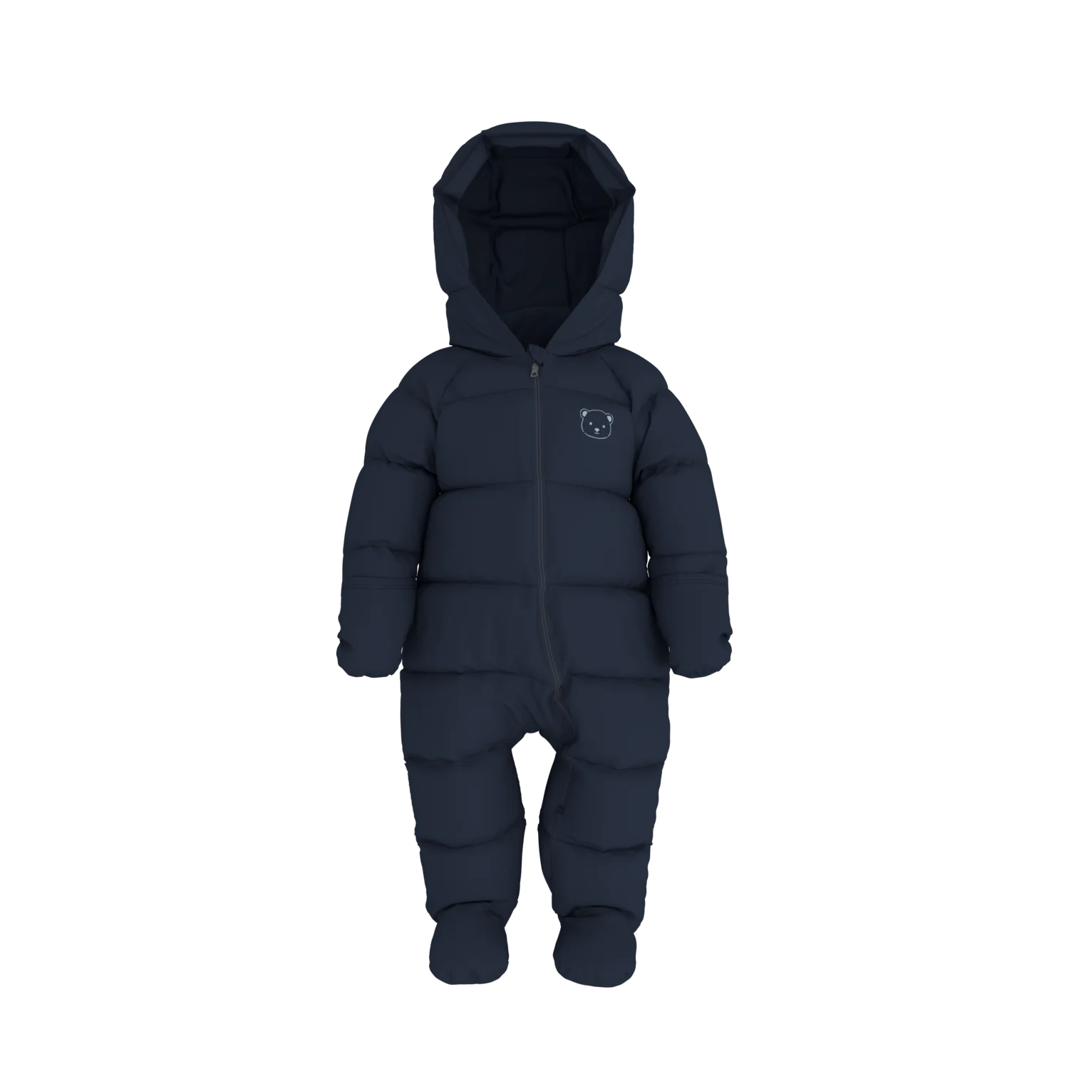 LUPILU® Baby Winteroverall Lightweight, mit Daunen (Navy, 74/80) – Bild 4 von 4
