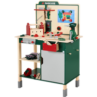 LUPILU® Holz-Werkbank, mit Zubehör