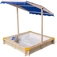 LUPILU® Holzsandkasten, mit Dach und Eisdiele