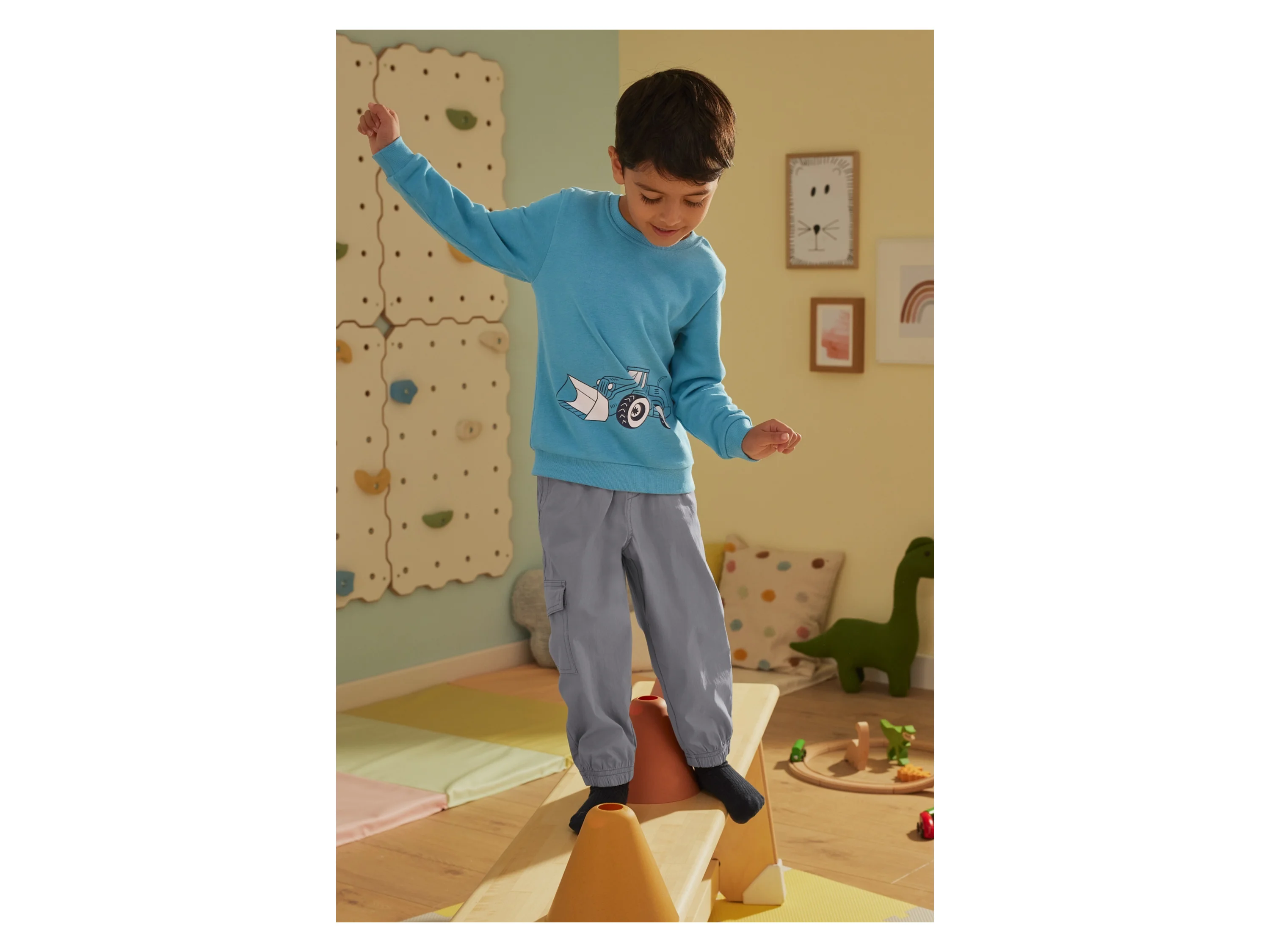 LUPILU® Jungen Cargohose (Grau, 110/116) – Bild 2 von 4