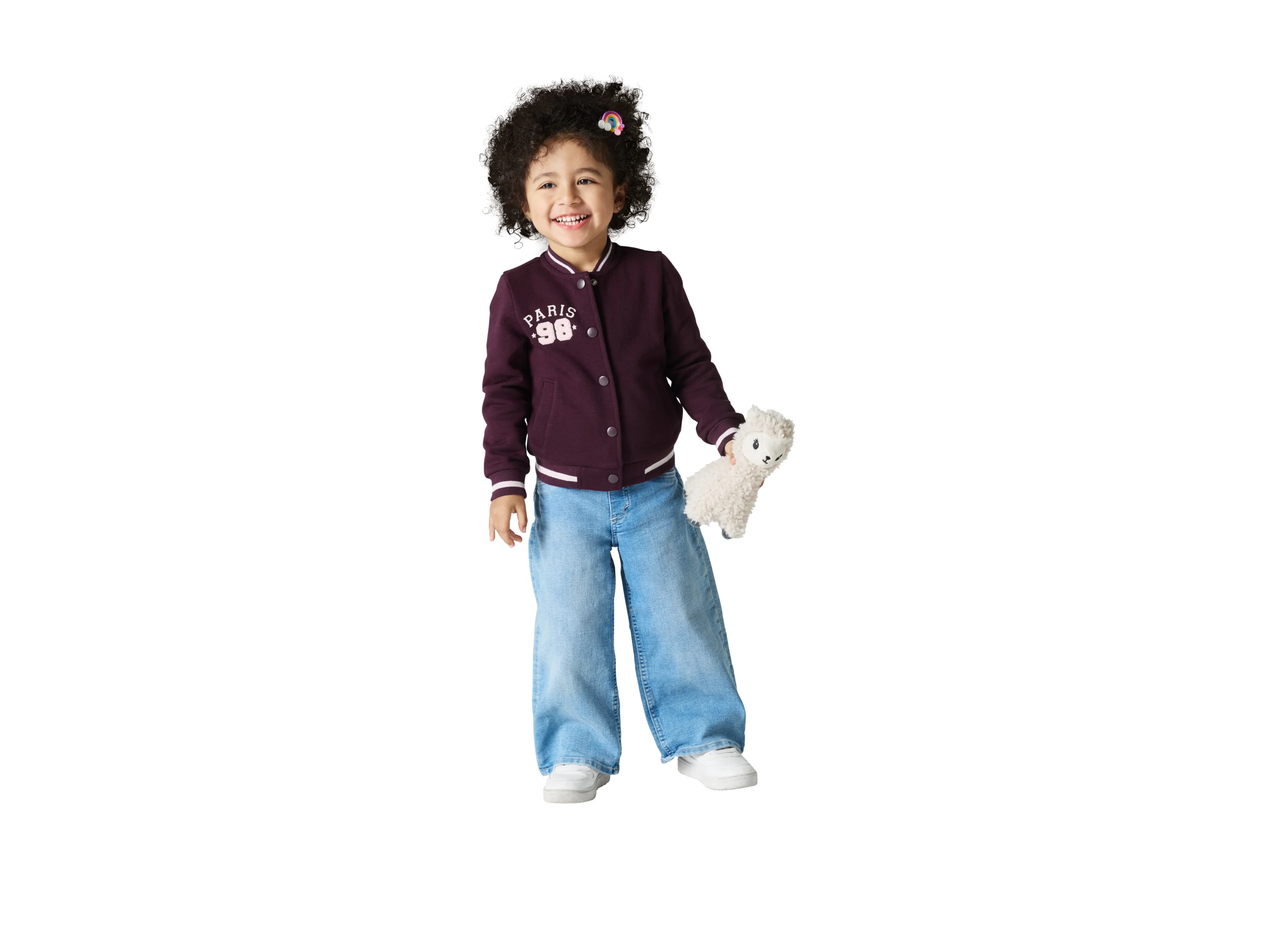 LUPILU® Kinder Collegejacke (Bordeaux, 98/104) – Bild 2 von 3