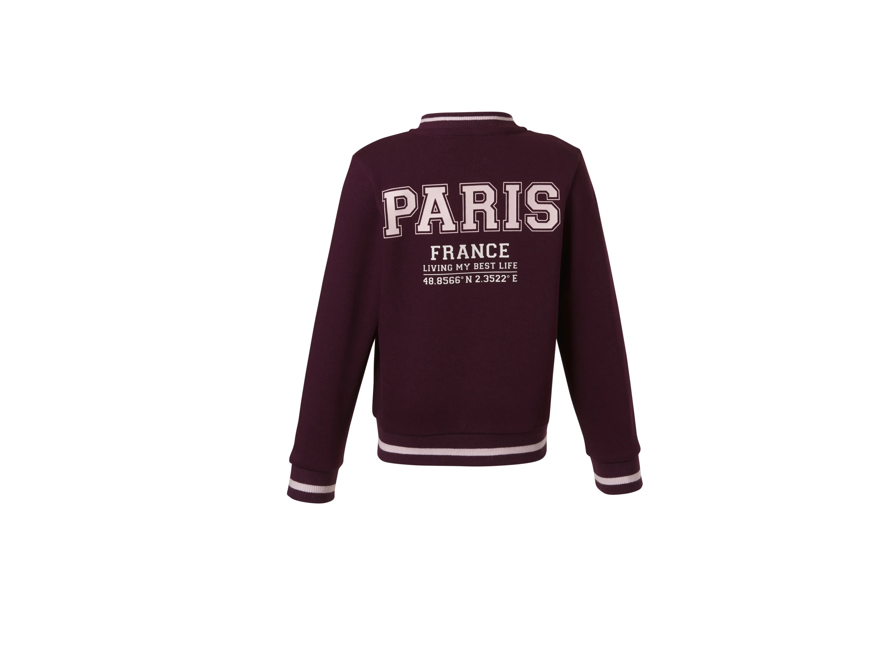 LUPILU® Kinder Collegejacke (Bordeaux, 98/104) – Bild 3 von 3