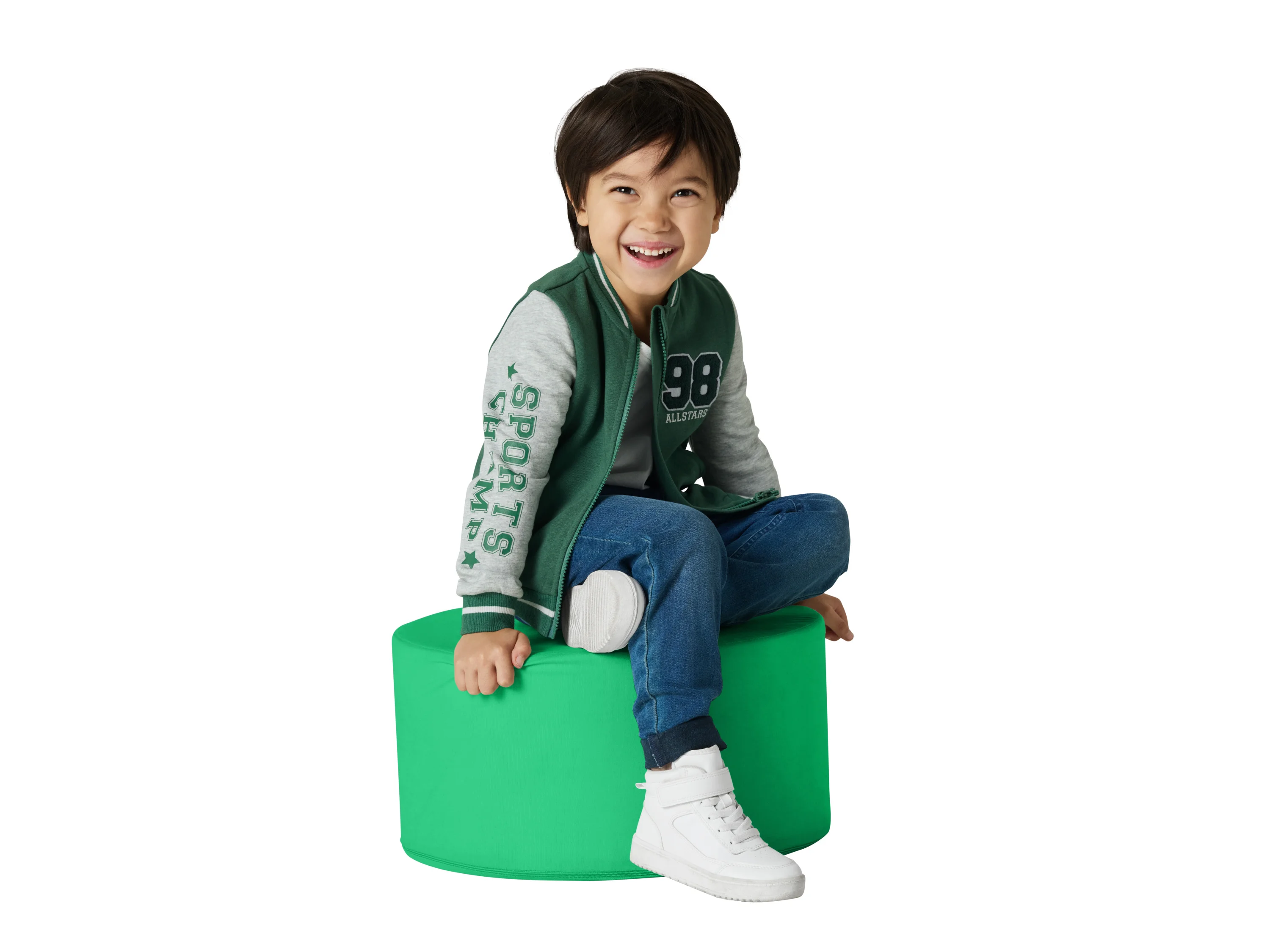 LUPILU® Kinder Collegejacke (Grün, 98/104) – Bild 2 von 4