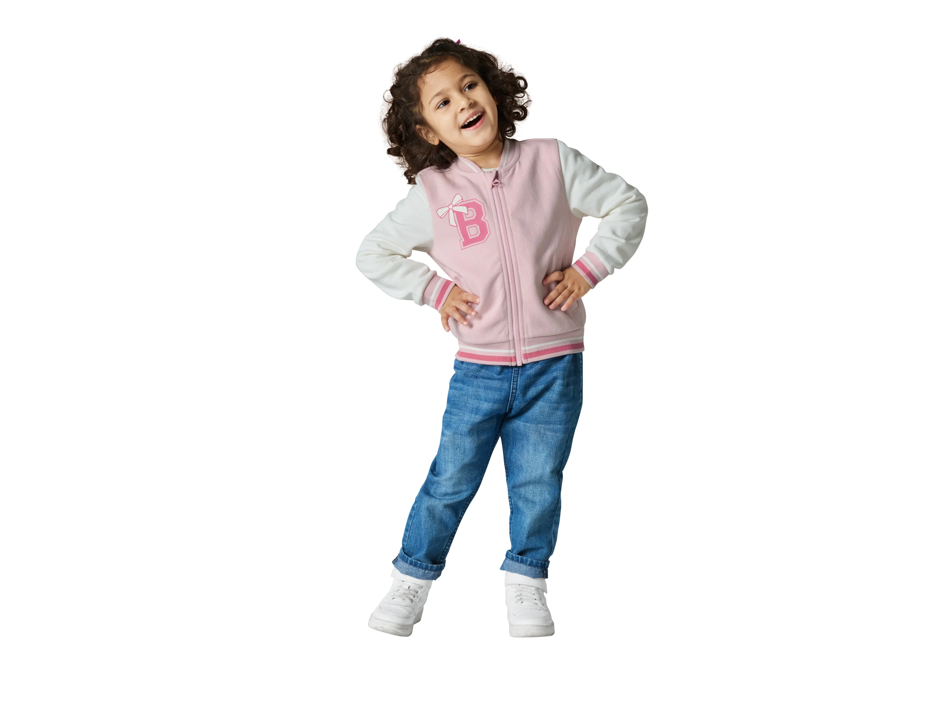 LUPILU® Kinder Collegejacke (Rosa, 110/116) – Bild 2 von 3
