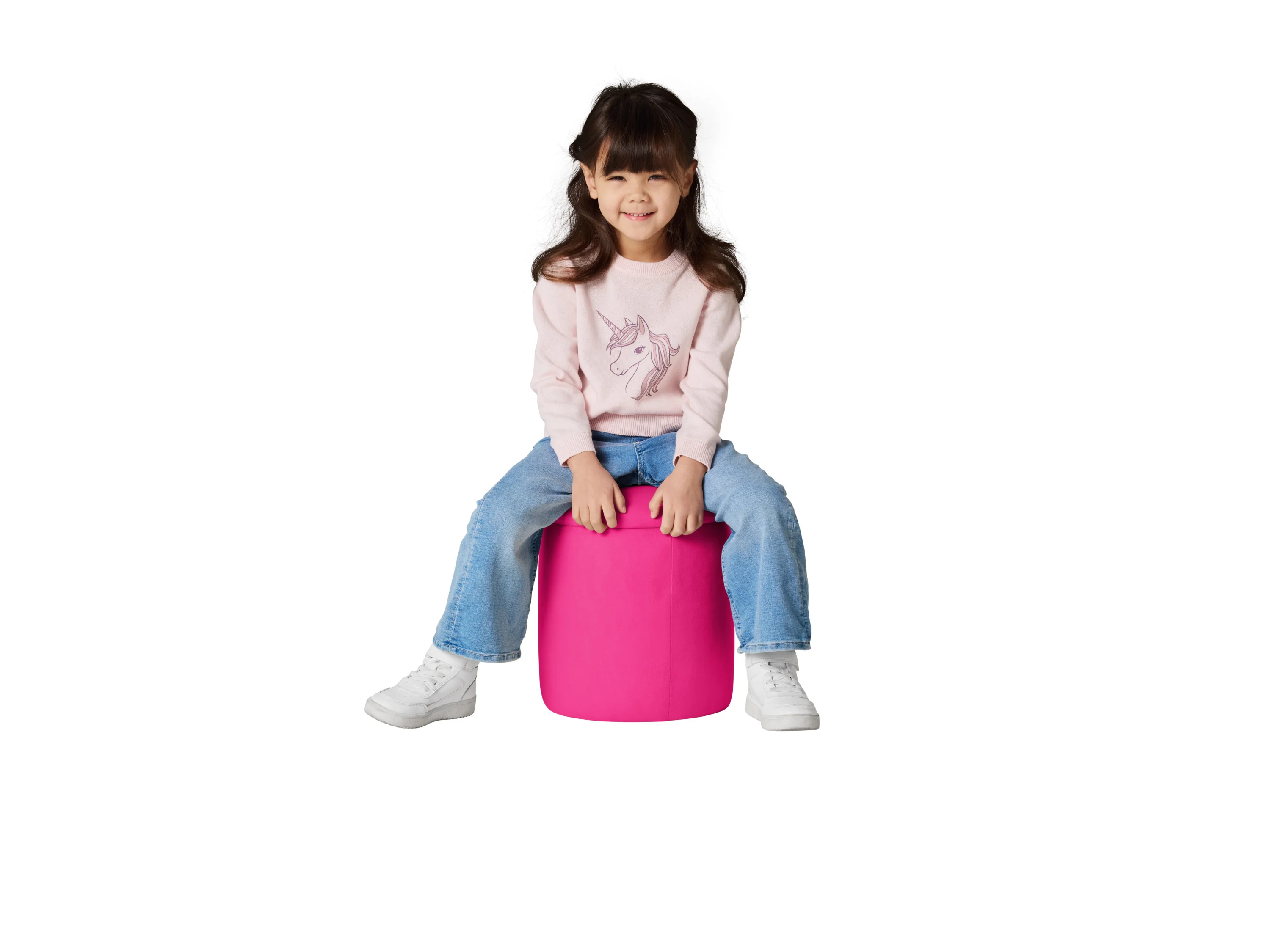 LUPILU® Kinder Feinstrickpullover (Koralle, 98/104) – Bild 2 von 4