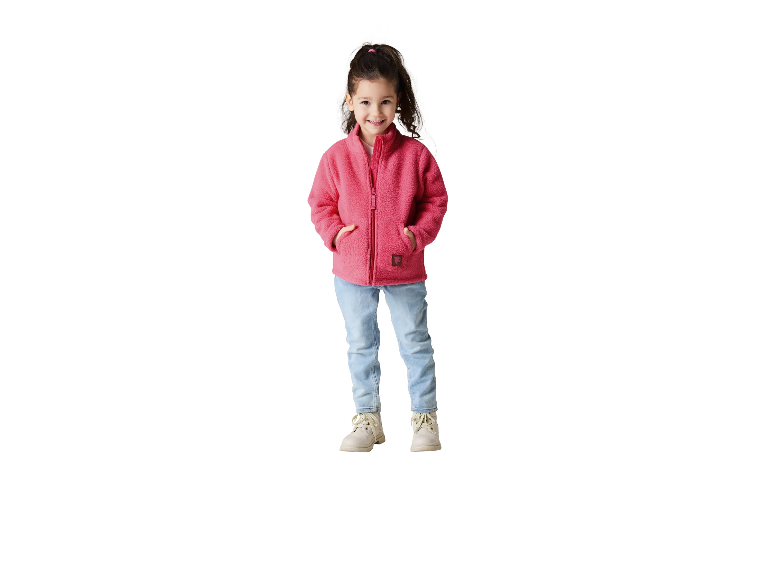 LUPILU® Kinder Fleecejacke (Pink, 122/128) – Bild 2 von 4