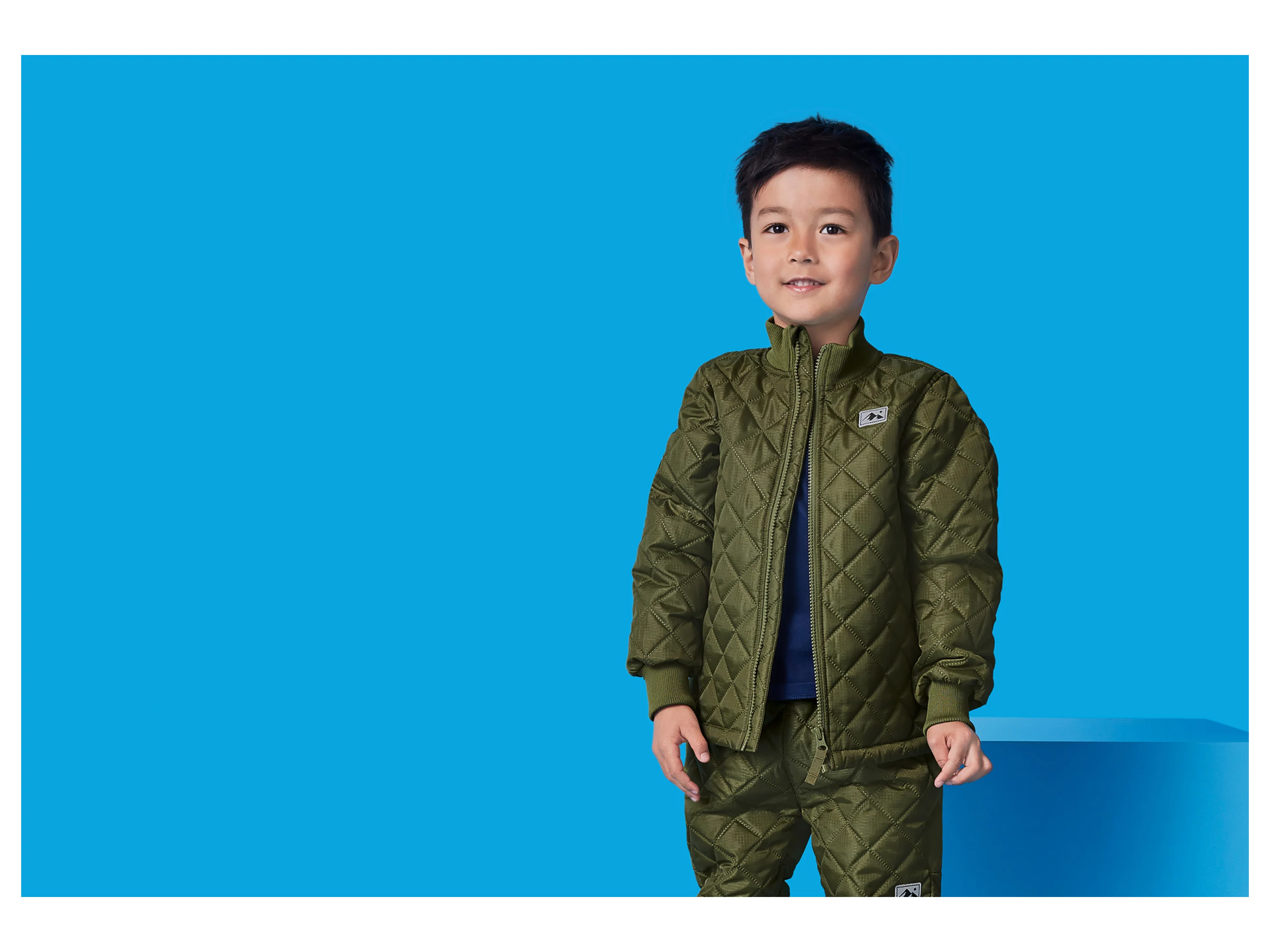 LUPILU® Kinder-Funktionsjacke (Olive, 122/128) – Bild 2 von 4