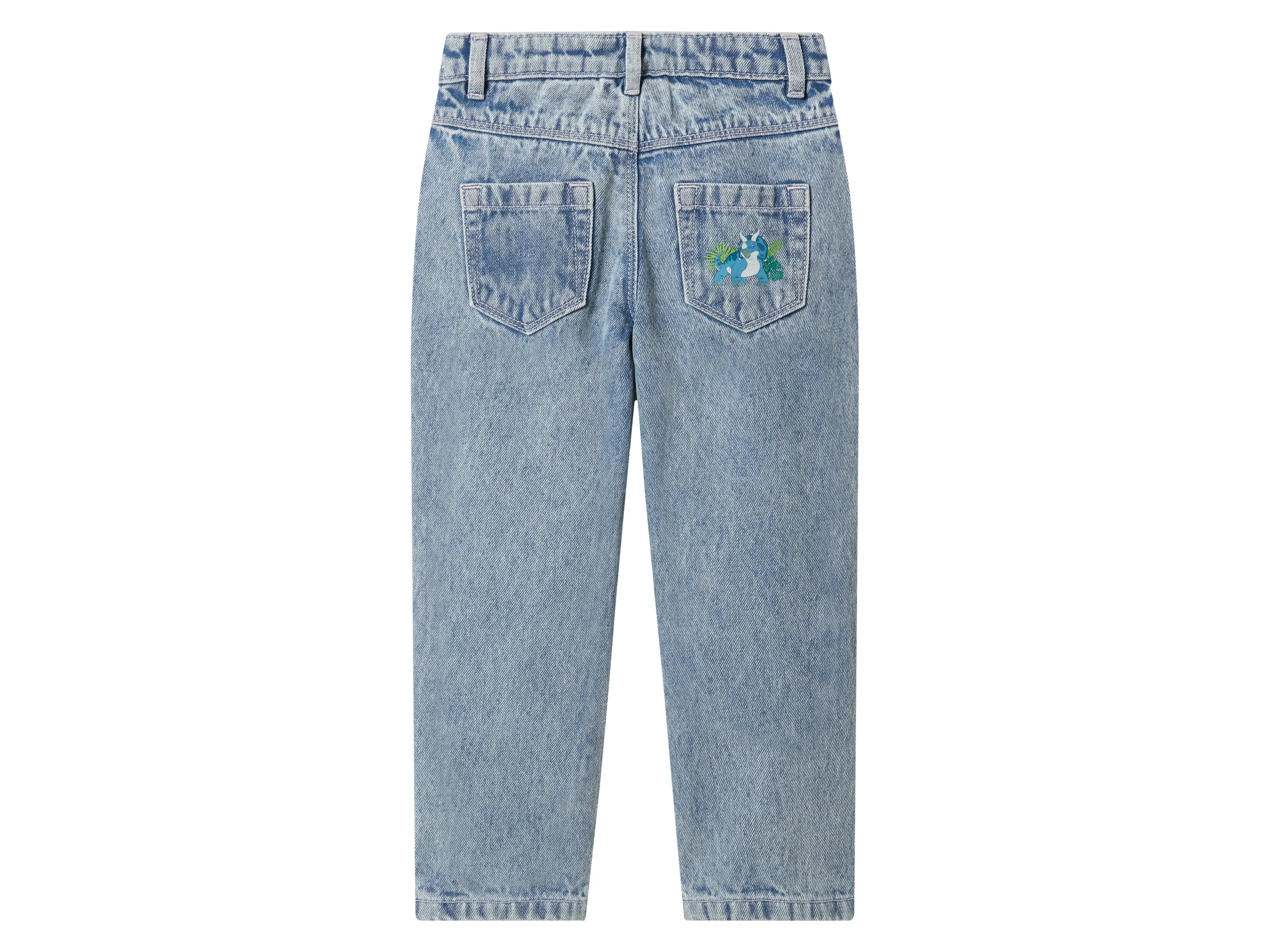 LUPILU® Kinder Jeans, Relaxed Fit (Hellblau, 122/128) – Bild 2 von 2