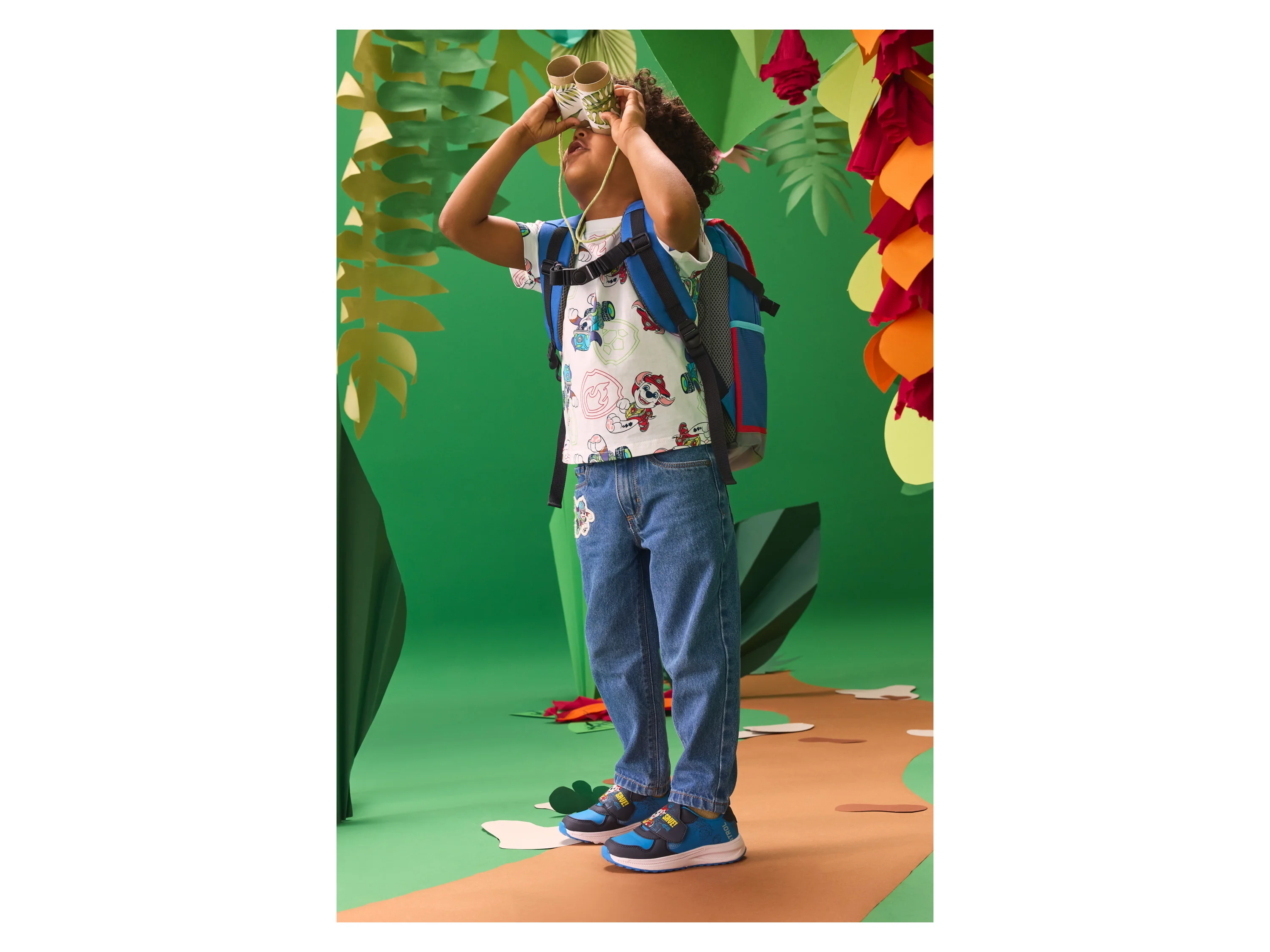LUPILU® Kinder Jeans, Relaxed Fit (Blau, 122/128) – Bild 3 von 4