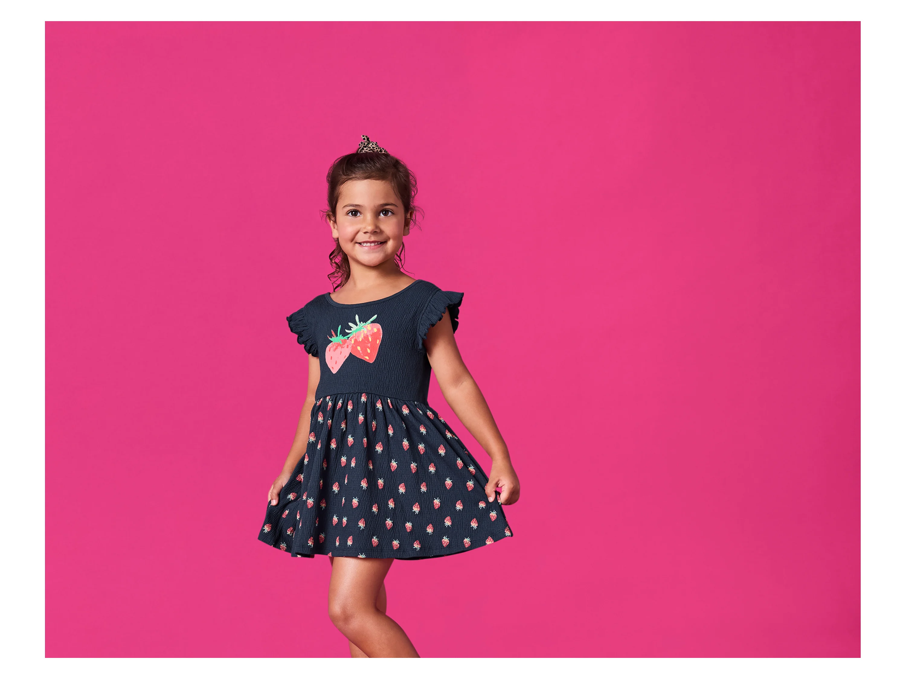 LUPILU® Kinder Kleid (Navy, 122/128) – Bild 2 von 4