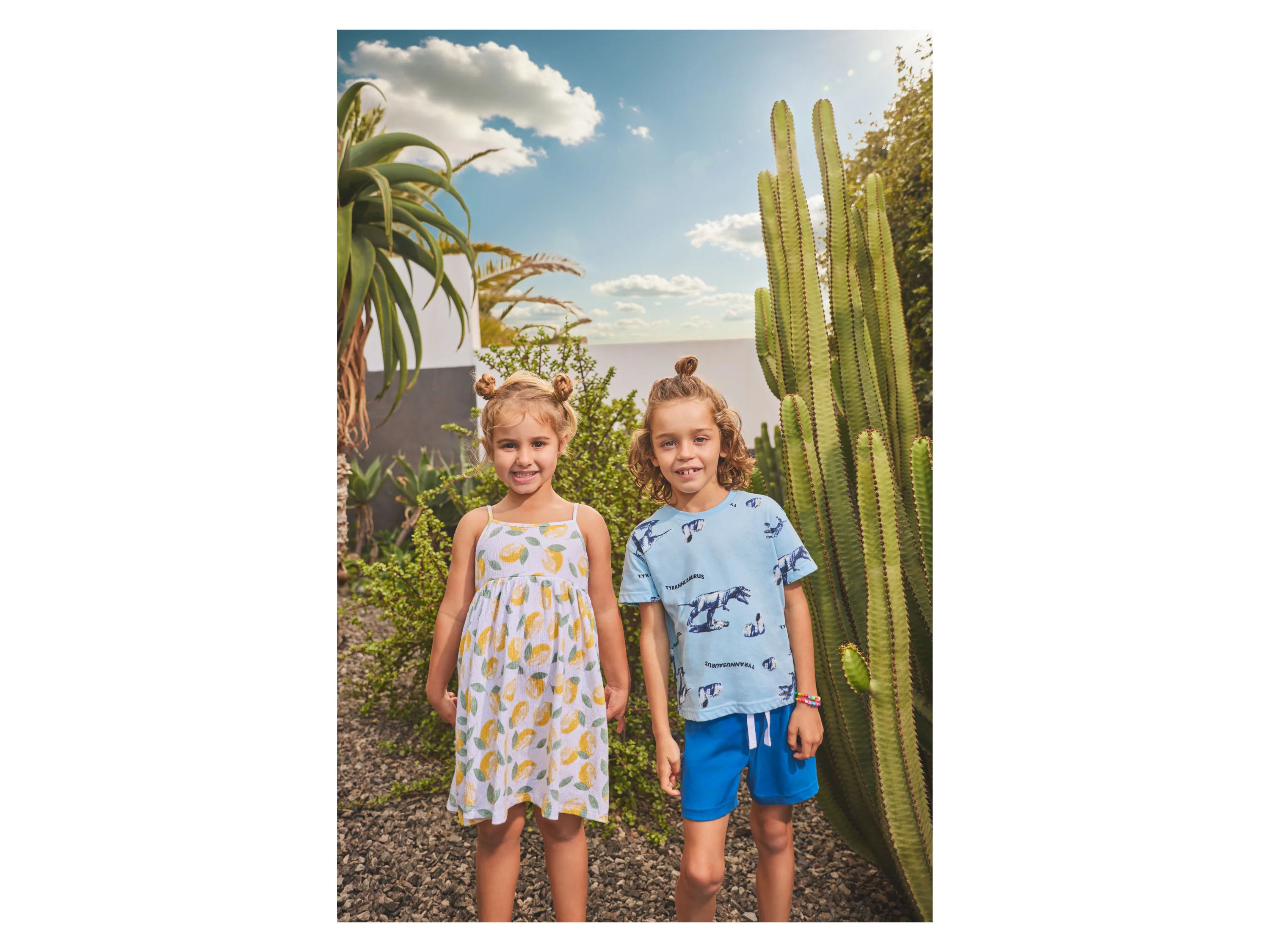 LUPILU® Kinder Kleid (Weiß, 122/128) – Bild 4 von 4