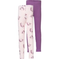 LUPILU® Kinder Leggings, 2 Stück (Lila, 110/116)