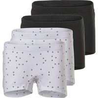 LUPILU® Kinder Pantys, 4 Stück (Grau/Weiß, 98/104)