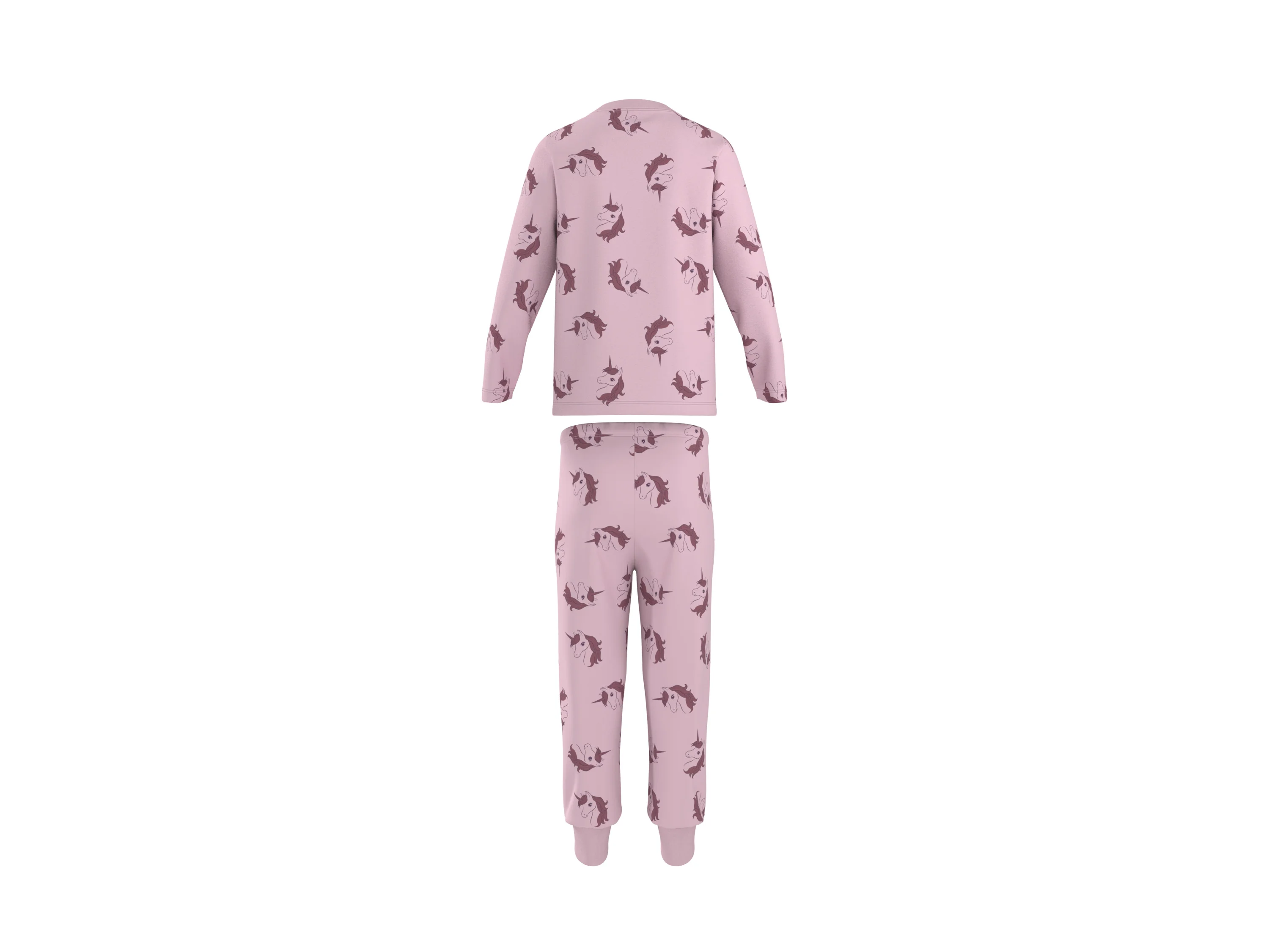 LUPILU® Kinder Pyjama (Altrosa, 122/128) – Bild 3 von 4