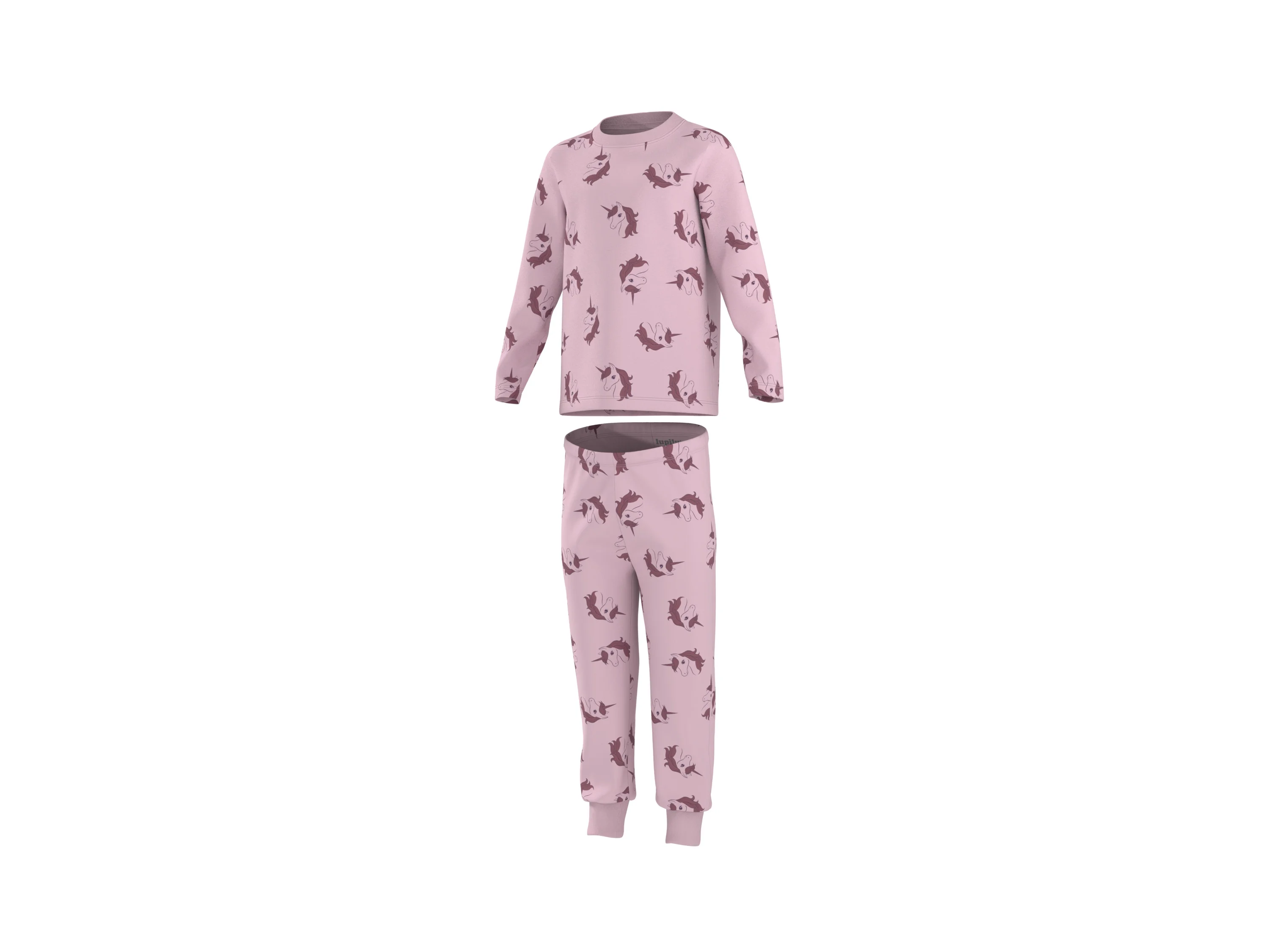 LUPILU® Kinder Pyjama (Altrosa, 122/128) – Bild 4 von 4