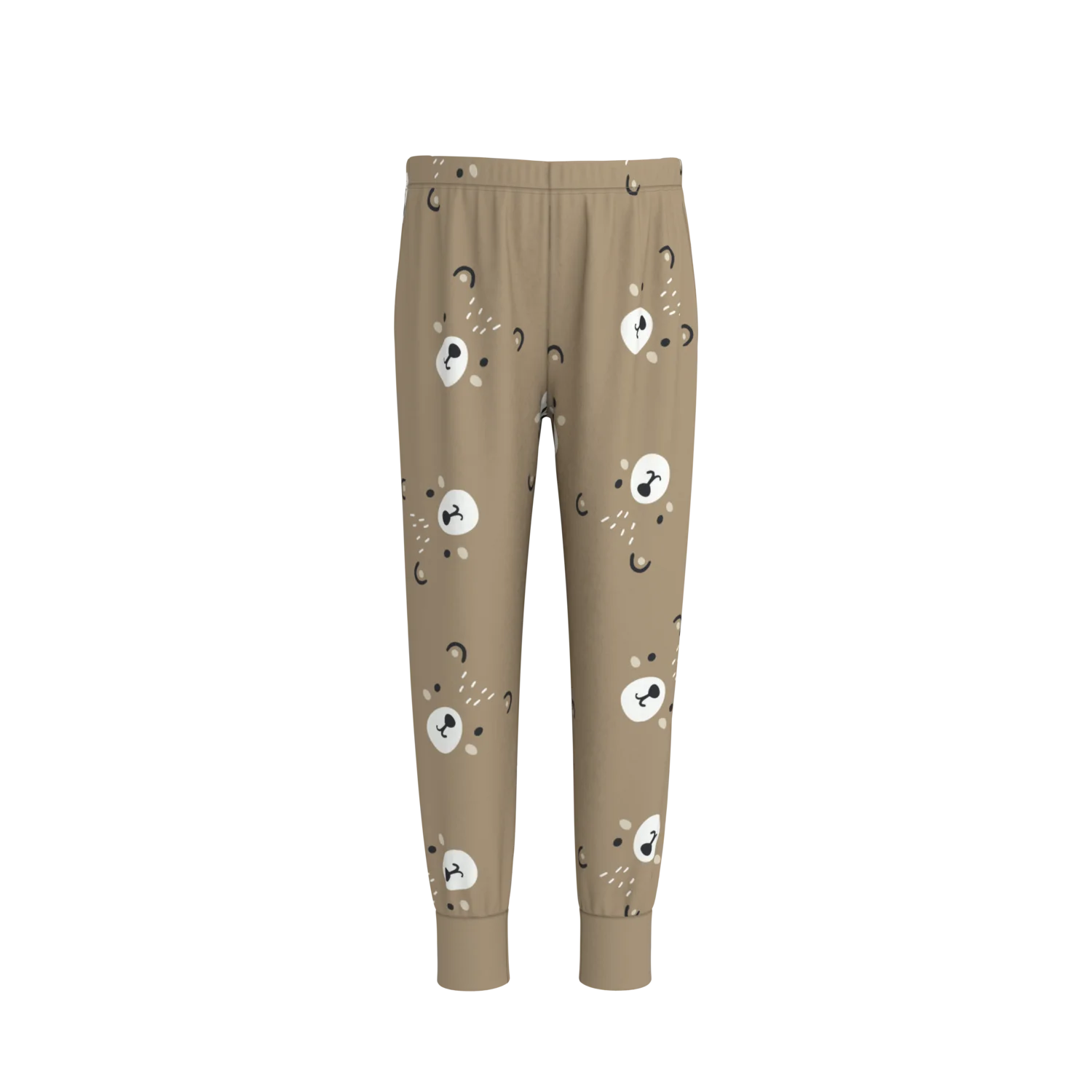 LUPILU® Kinder Pyjama (Braun, 110/116) – Bild 4 von 4
