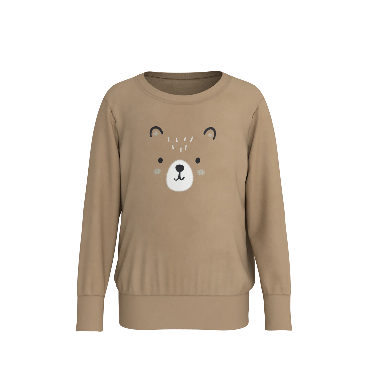 LUPILU® Kinder Pyjama (Braun, 122/128) – Bild 3 von 4
