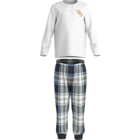LUPILU® Kinder Pyjama (Hellgrau, 122/128)
