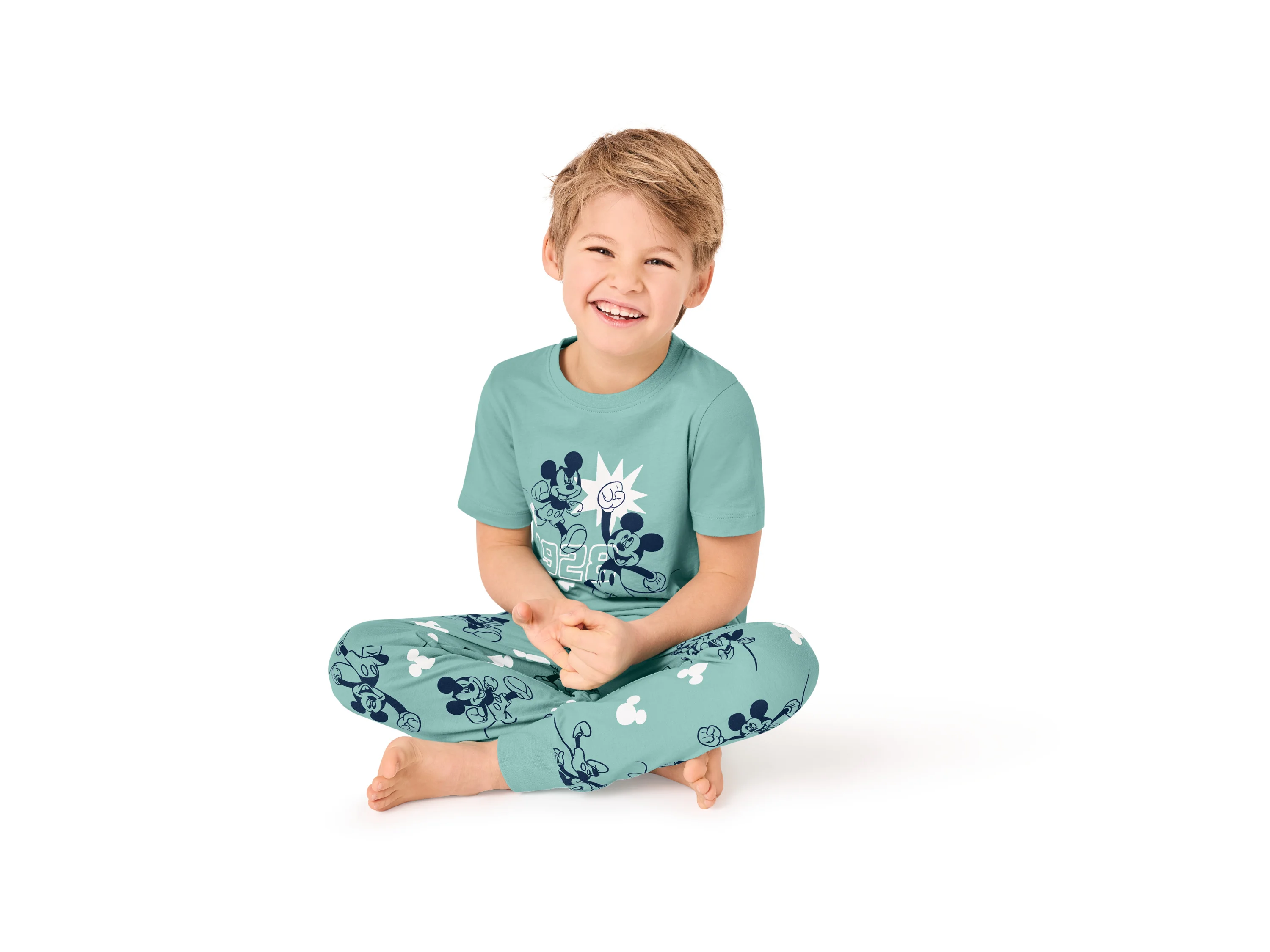 LUPILU® Kinder Pyjama (Micky Maus, 98/104) – Bild 3 von 4