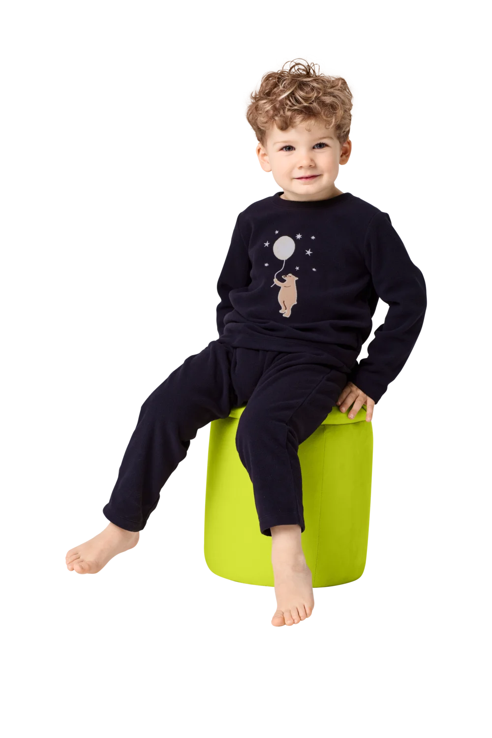 LUPILU® Kinder Pyjama (Navy, 110/116) – Bild 2 von 4