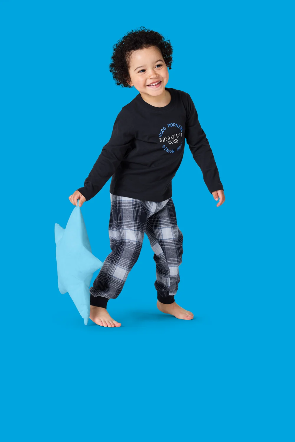 LUPILU® Kinder Pyjama (Navy, 110/116) – Bild 2 von 4