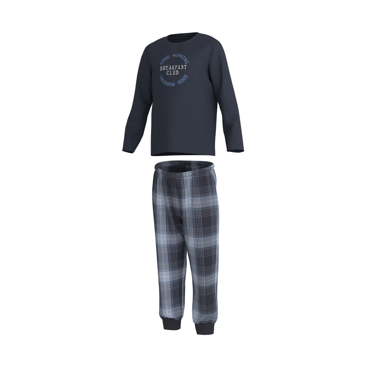 LUPILU® Kinder Pyjama (Navy, 110/116) – Bild 3 von 4