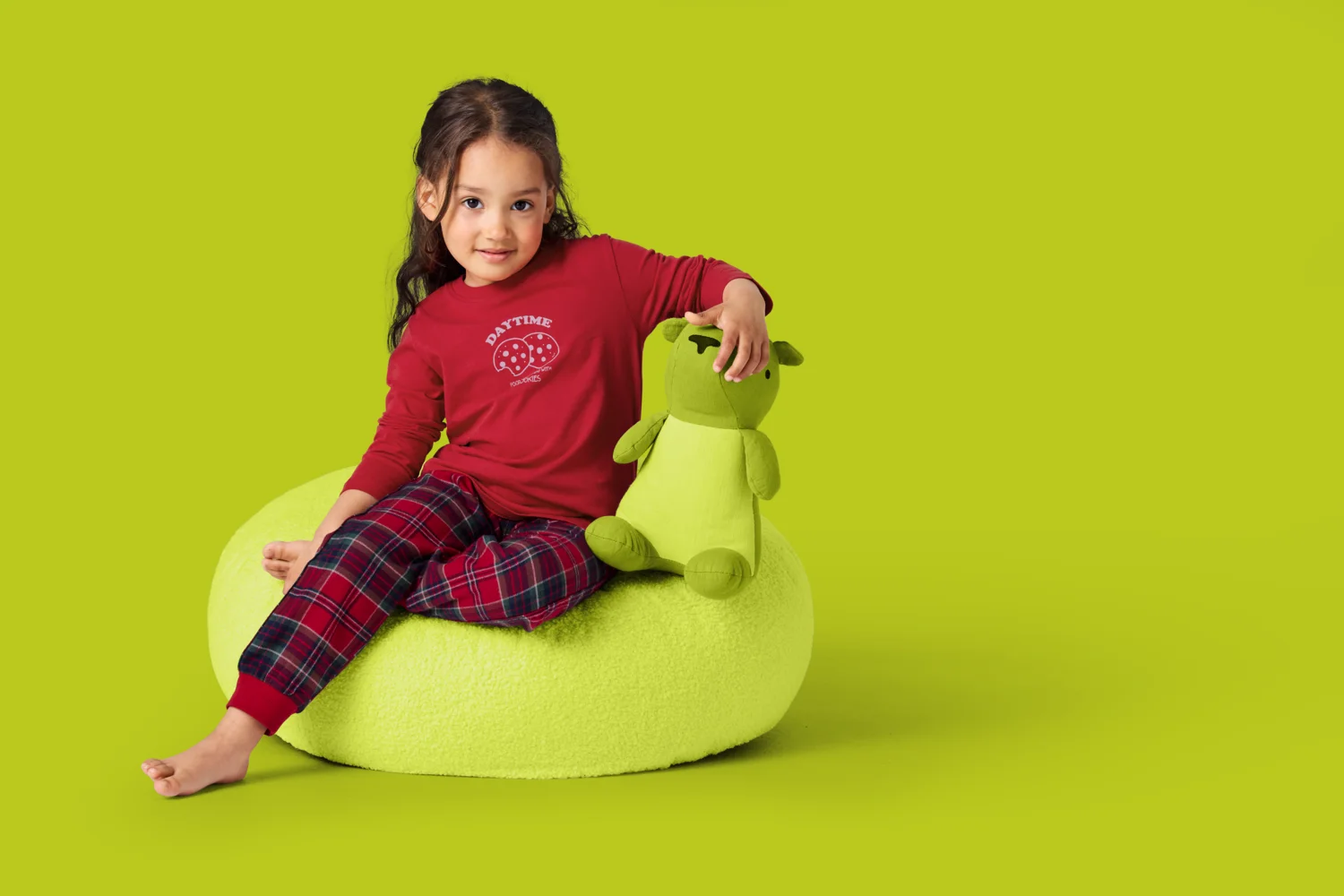 LUPILU® Kinder Pyjama (Rot, 98/104) – Bild 2 von 4