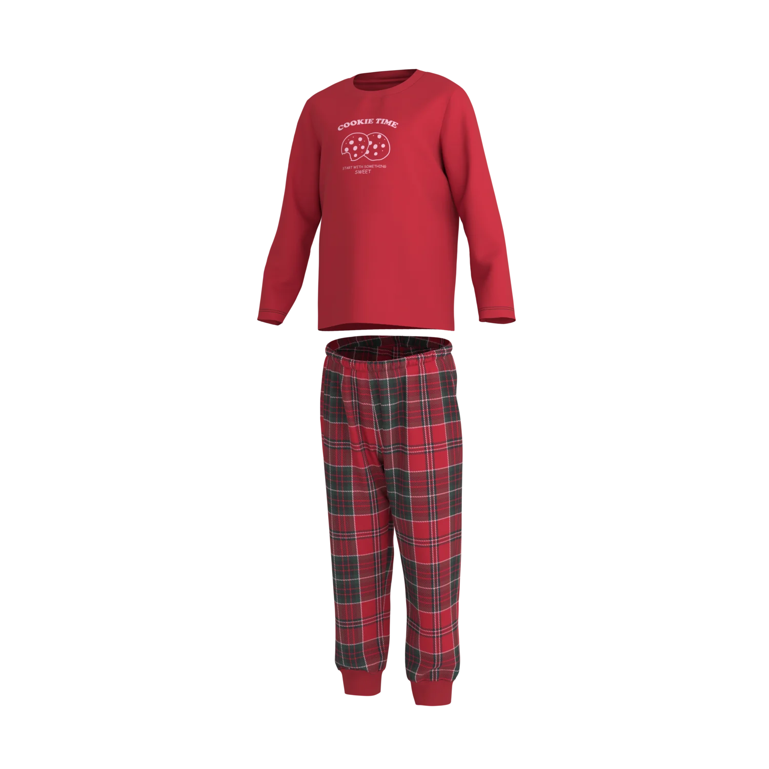 LUPILU® Kinder Pyjama (Rot, 122/128) – Bild 3 von 4