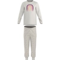 LUPILU® Kinder Pyjama (Weiß, 110/116)