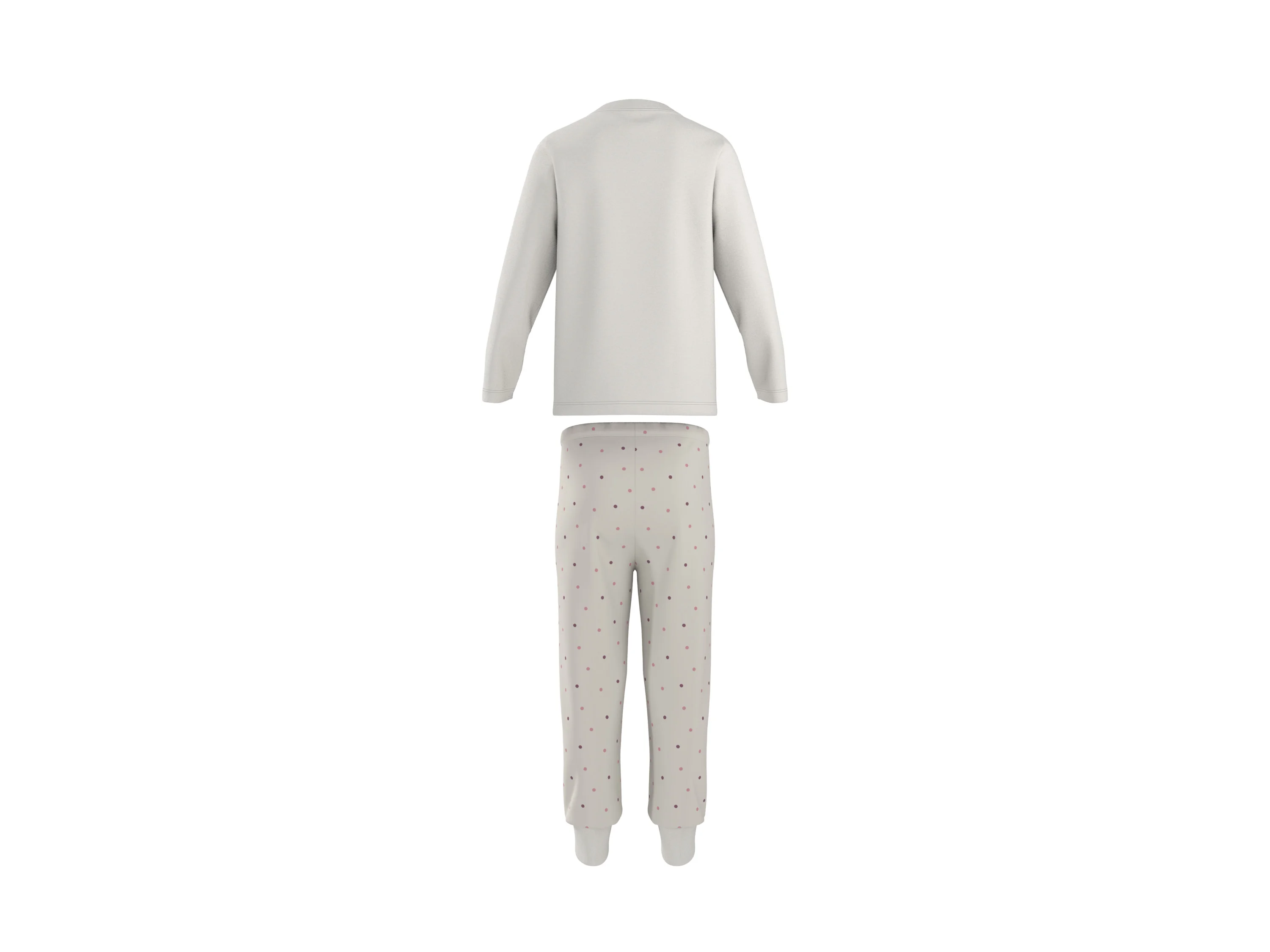 LUPILU® Kinder Pyjama (Weiß, 122/128) – Bild 3 von 4