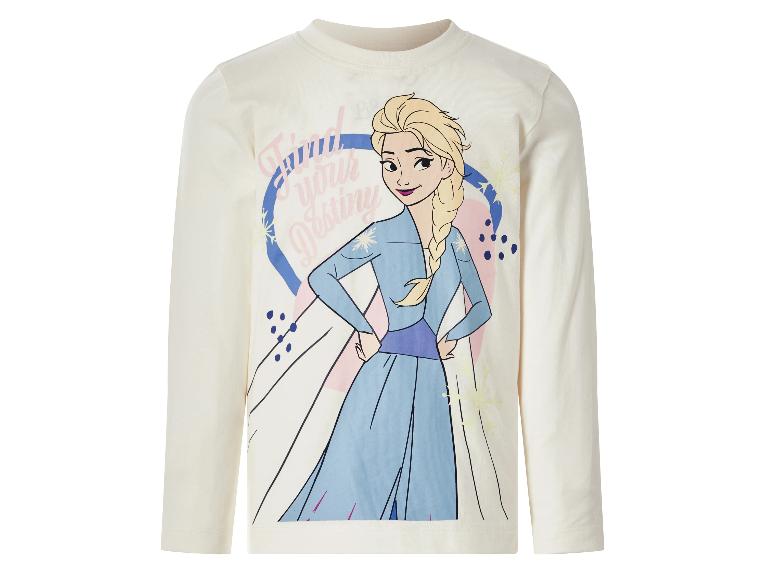 LUPILU® Kinder Pyjama (weiß/blau, 98/104) – Bild 3 von 4