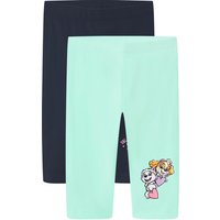LUPILU® Kinder Radlerleggings, 2 Stück (Mint, 122/128)