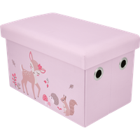 LUPILU® Kinder Sitztruhe, mit Stauraum (Rosa)