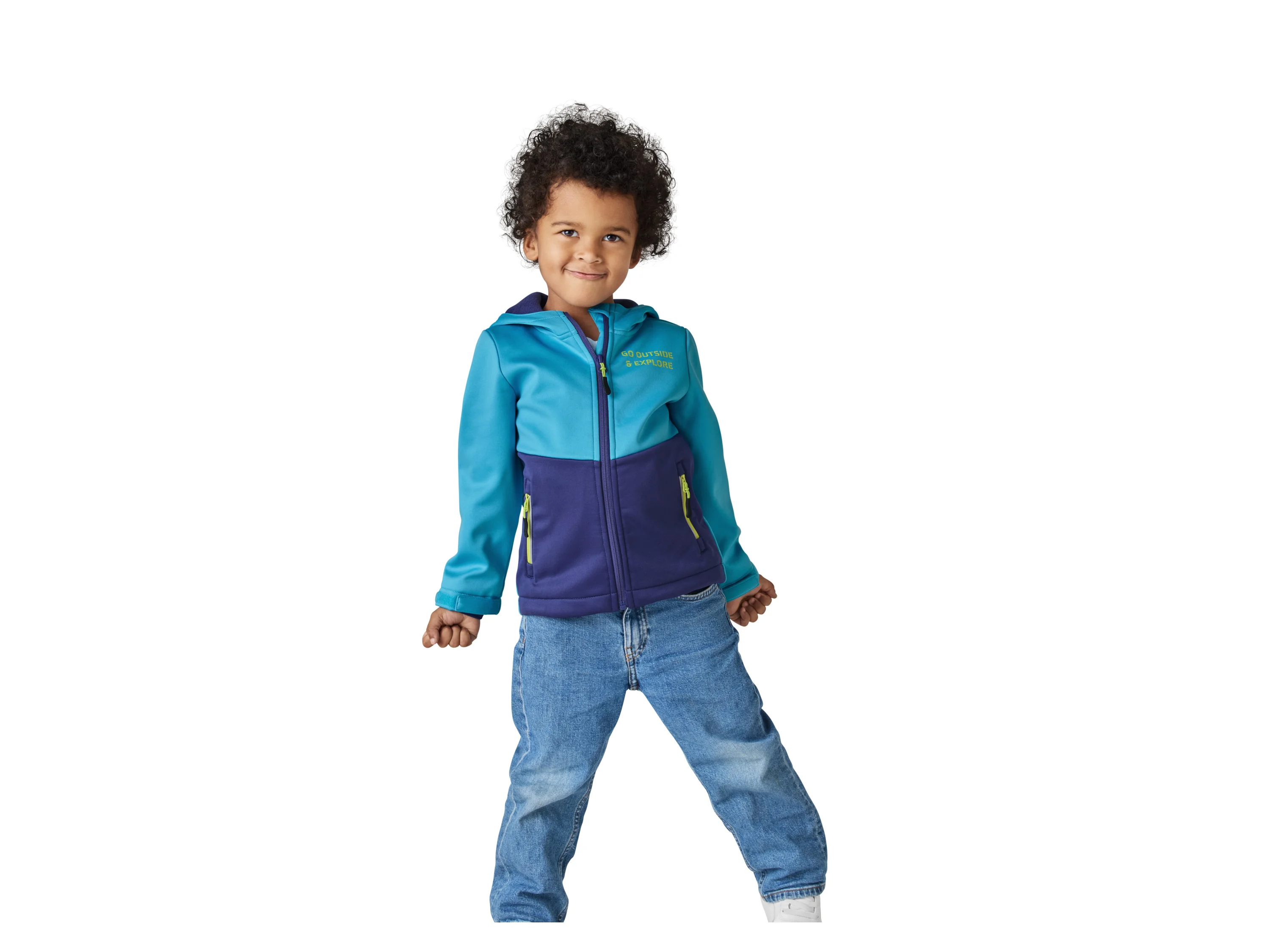 LUPILU® Kinder Softshelljacke (Blau, 122/128) – Bild 2 von 4