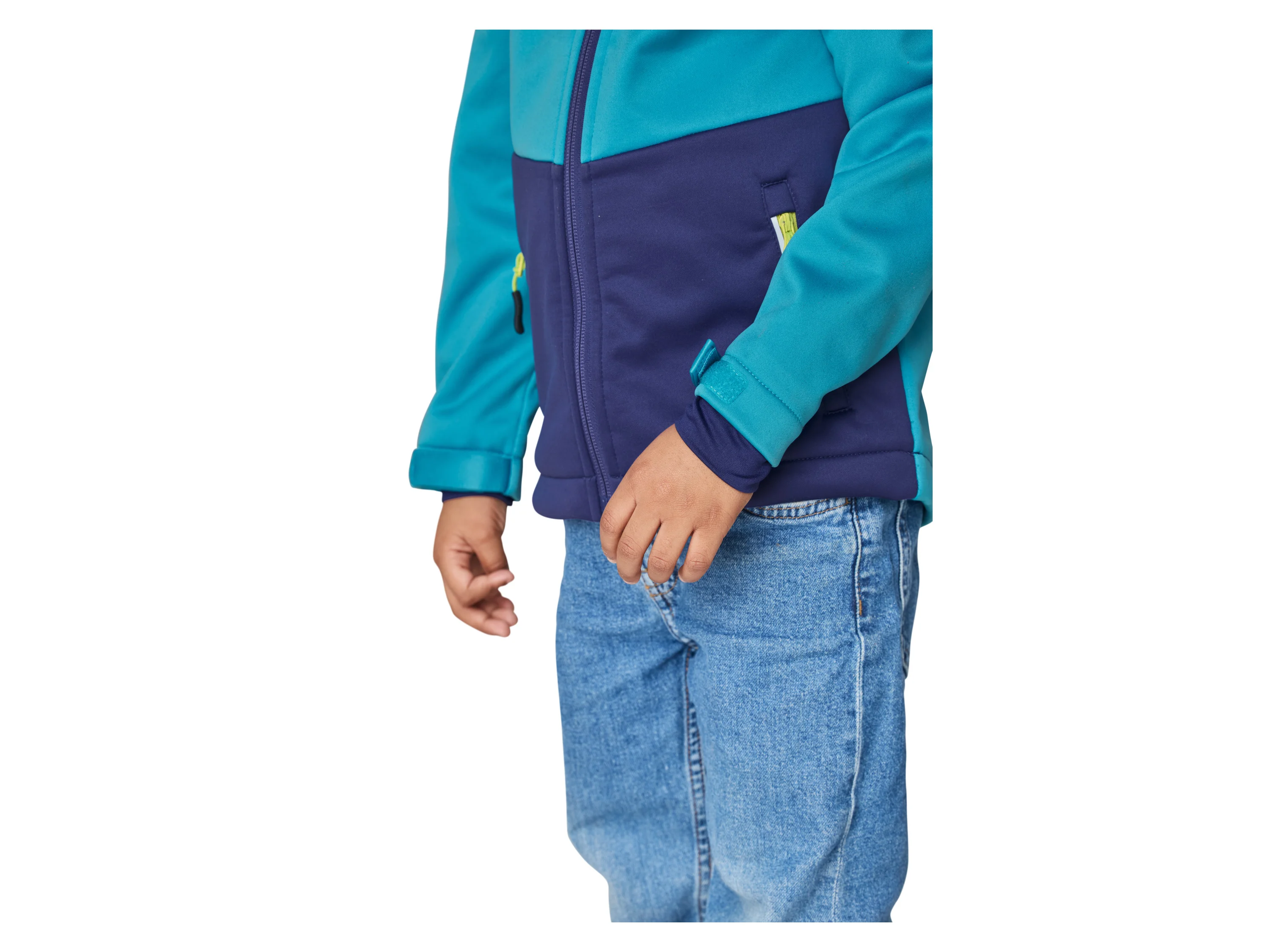 LUPILU® Kinder Softshelljacke (Blau, 122/128) – Bild 4 von 4