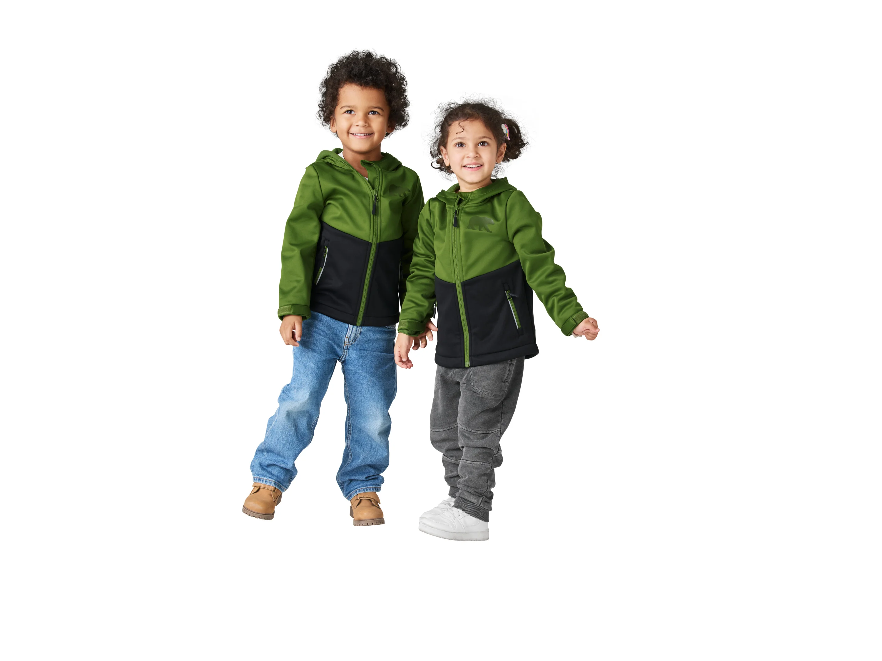 LUPILU® Kinder Softshelljacke (Grün, 110/116) – Bild 2 von 4