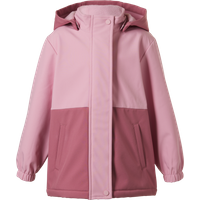 LUPILU® Kinder Softshelljacke mit Farbwechsel bei Regen (Rosa, 122/128)