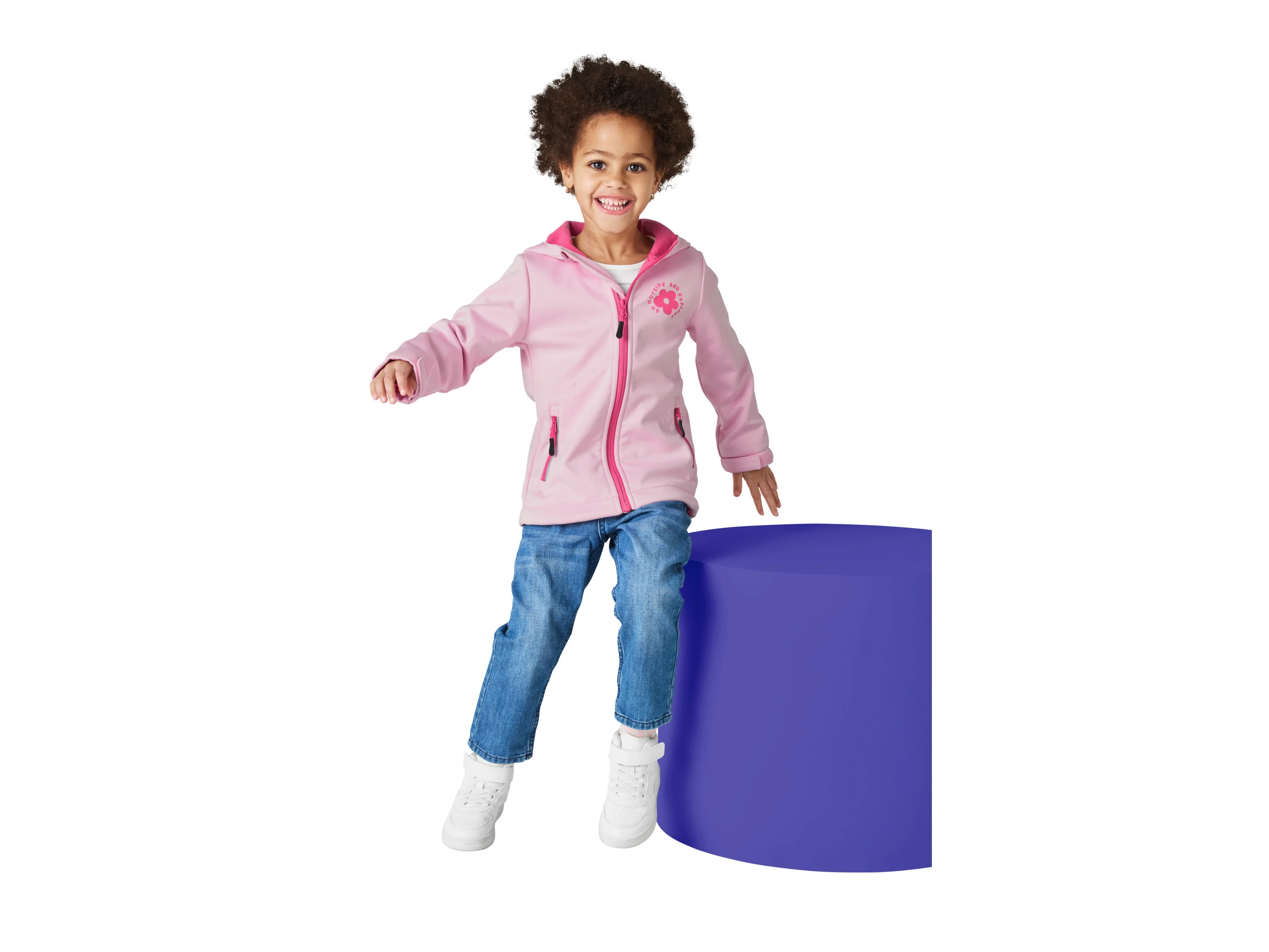 LUPILU® Kinder Softshelljacke (Rosa, 98/104) – Bild 2 von 4